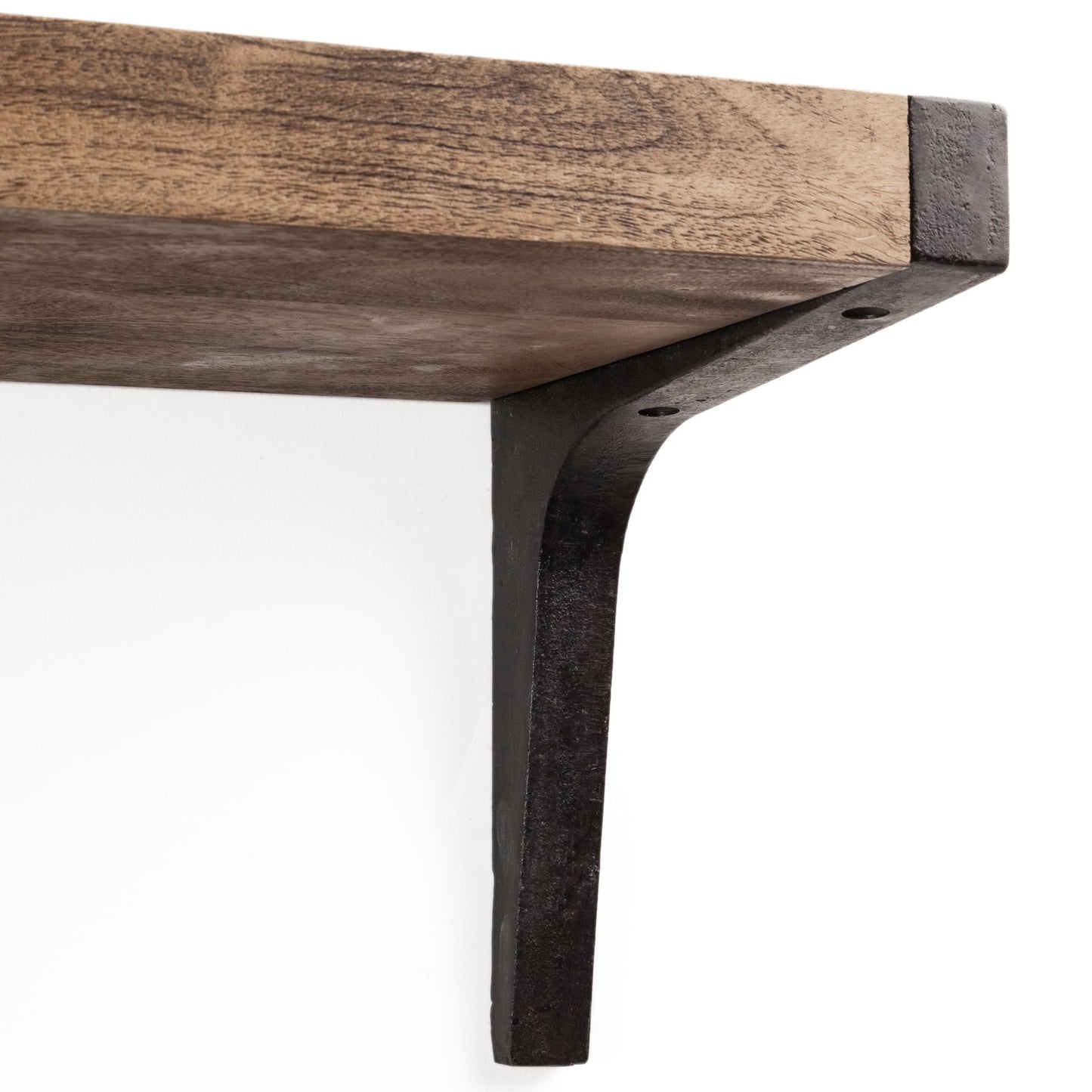 Dion Wall Furniture Brown Wood | Black Metal | 36L - wall-furniture