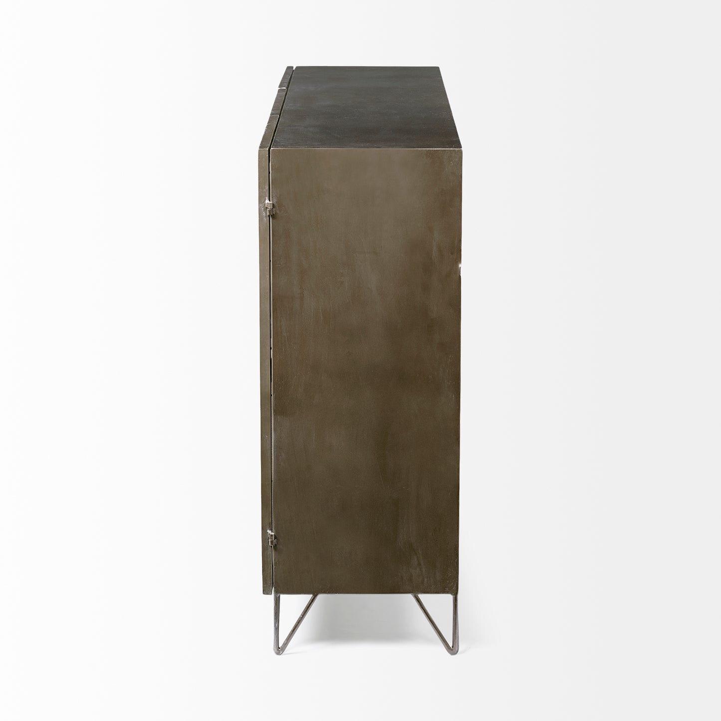 Pandora Horizontal Cabinet Brown Wood | Gray Metal | 66L - cabinets