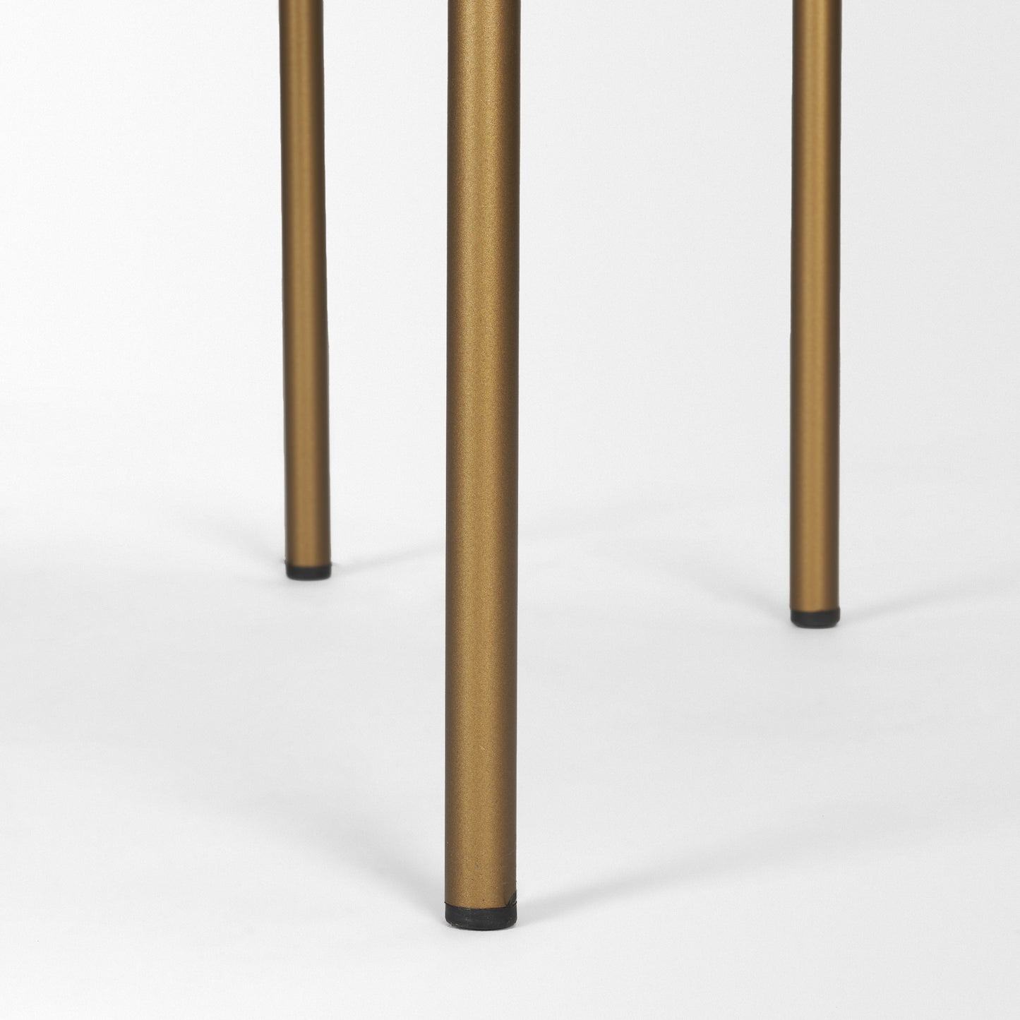 Parker Brown Faux Leather Seat Gold Metal Bar Stool