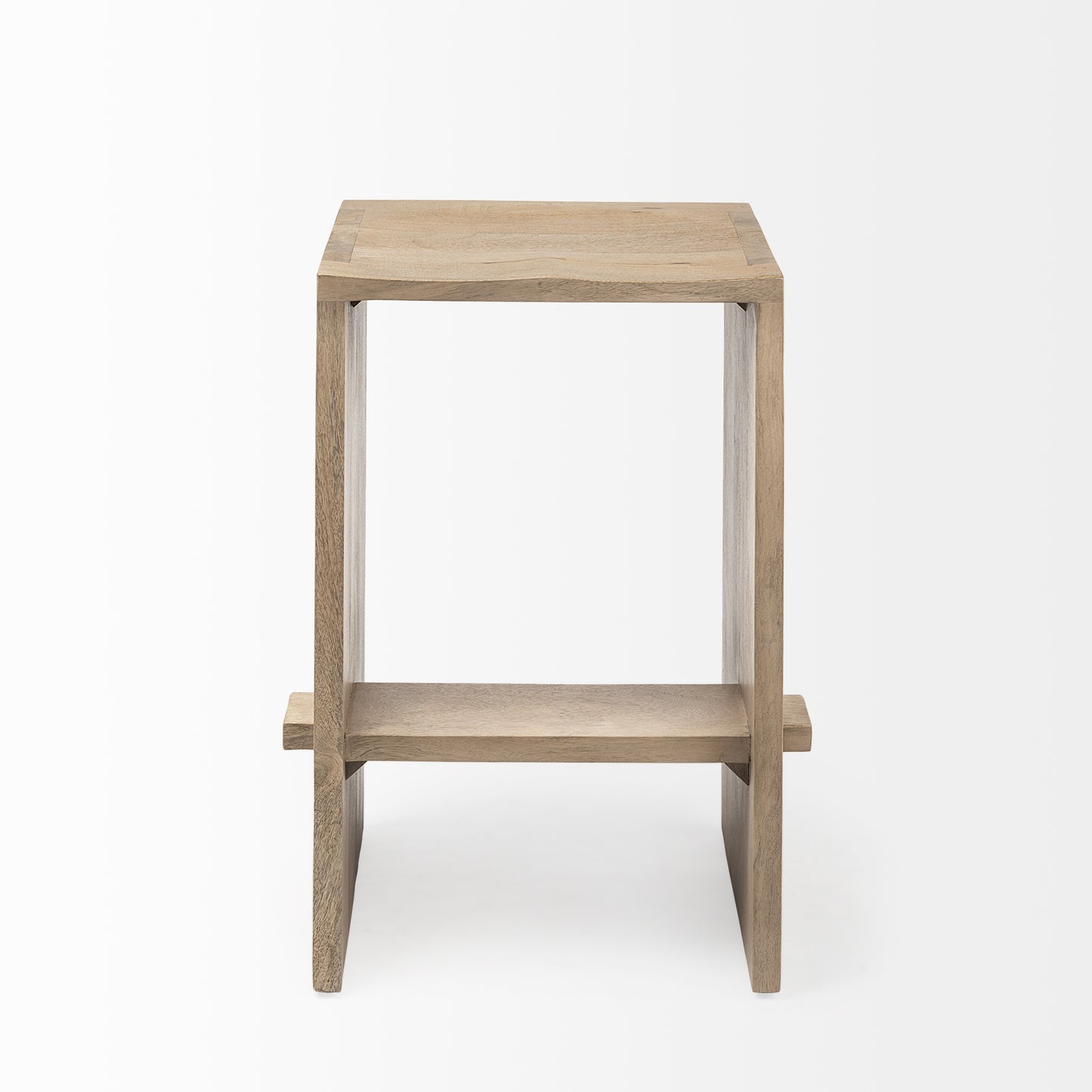 Aida Wood Seat Bar Counter Stool Light Brown | Counter - bar-stools