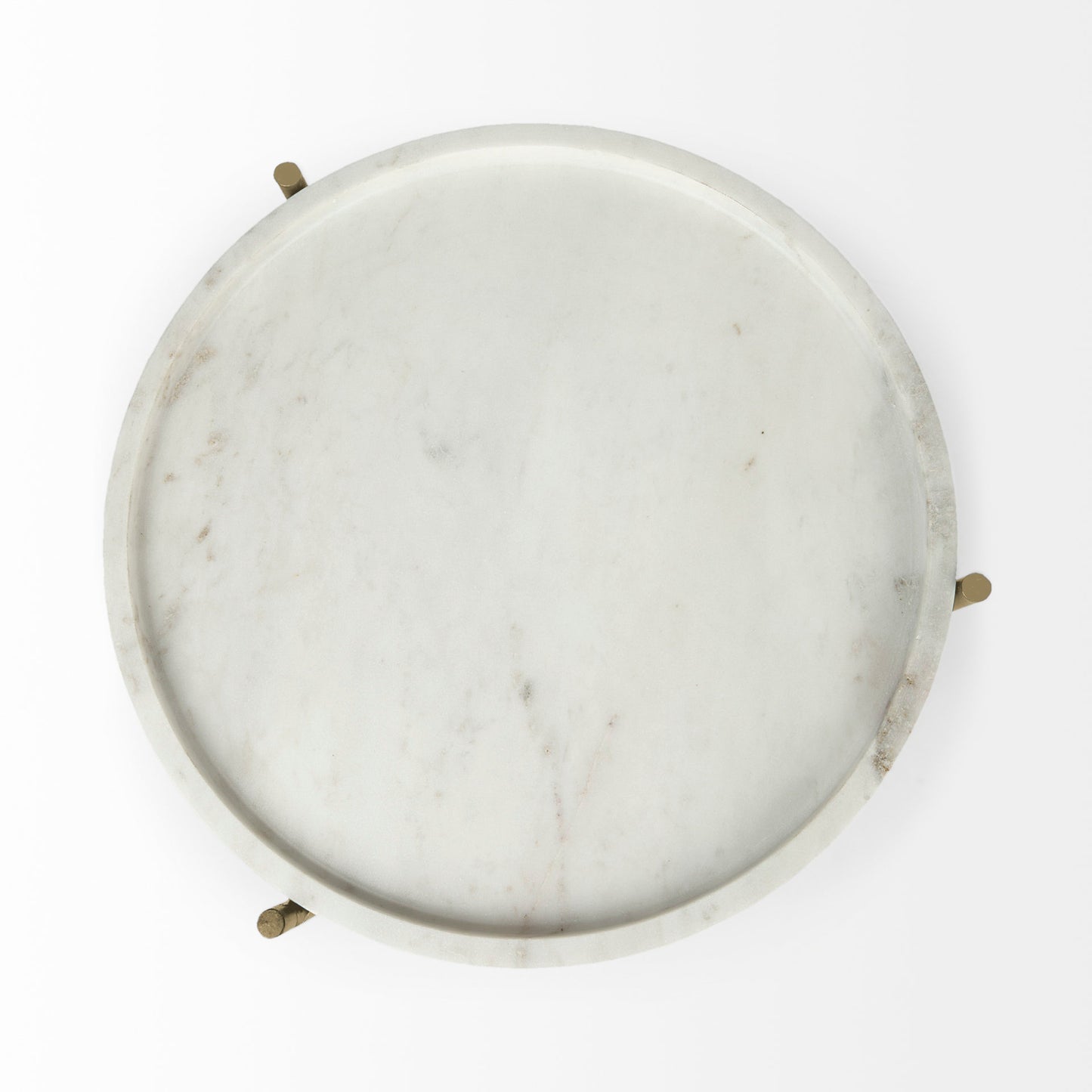 Stella Accent Table White Marble | Gold Metal - accent-tables