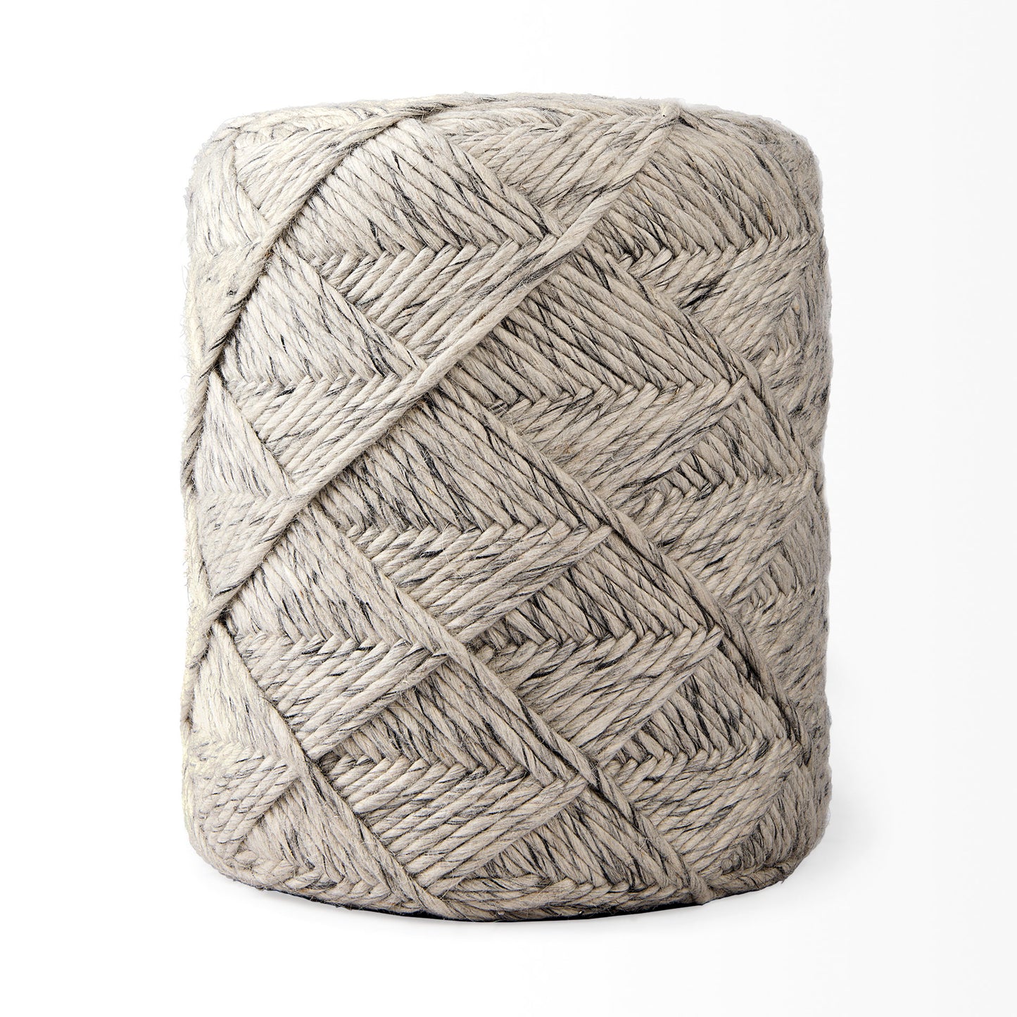 Esfera Pouf Beige Chevron - poufs