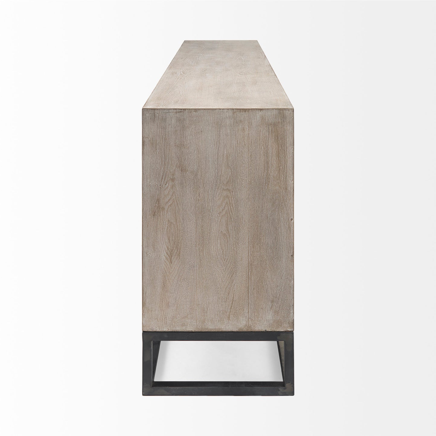 Genevieve Sideboard Brown Wood | Black Metal - sideboards-and-buffets
