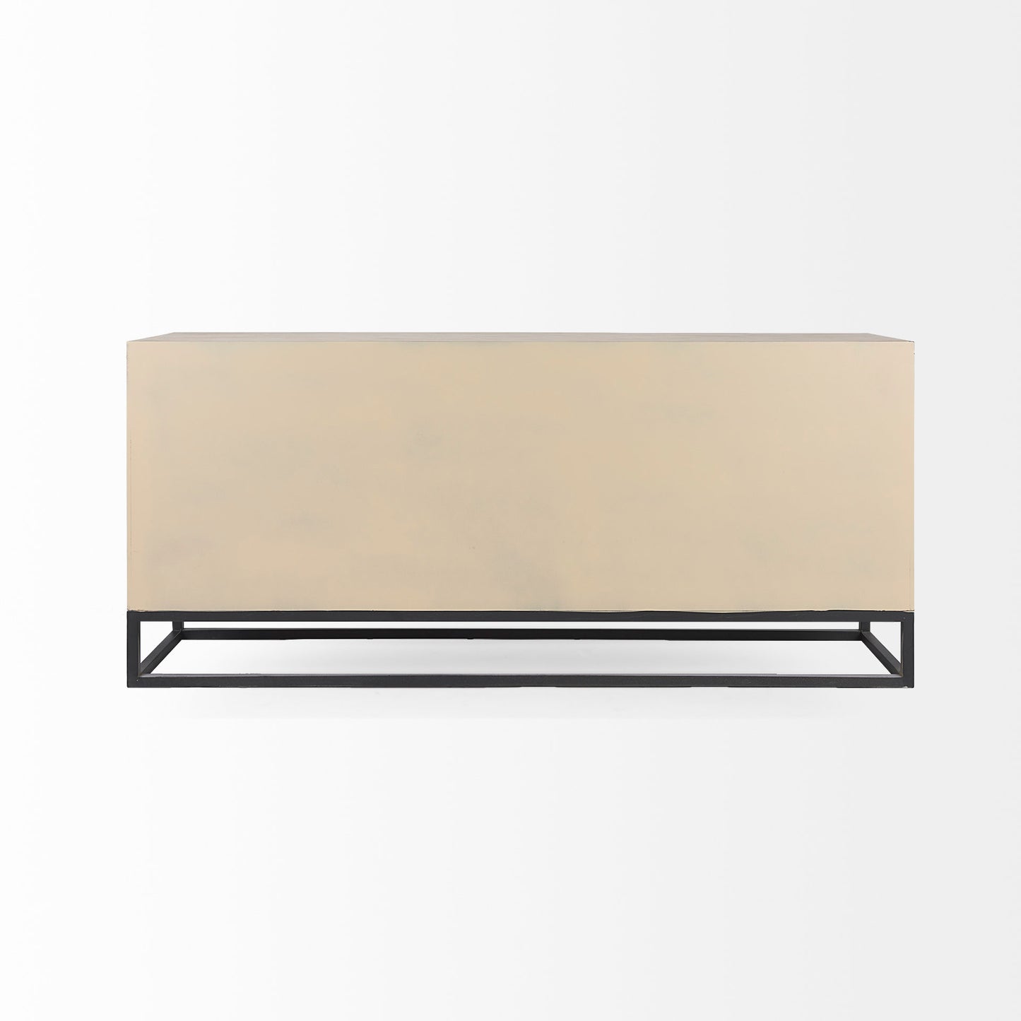 Genevieve Sideboard Brown Wood | Black Metal - sideboards-and-buffets