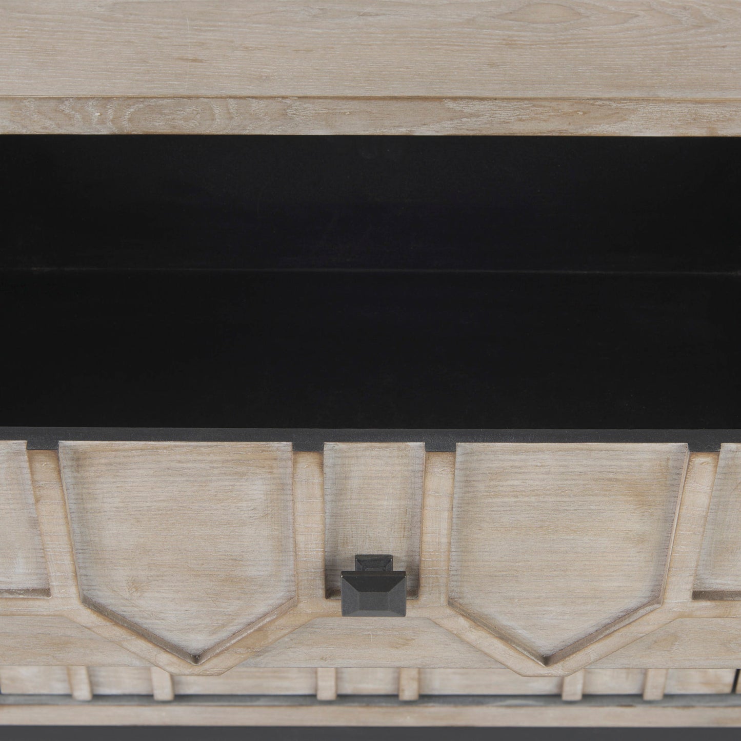 Genevieve Sideboard Brown Wood | Black Metal - sideboards-and-buffets