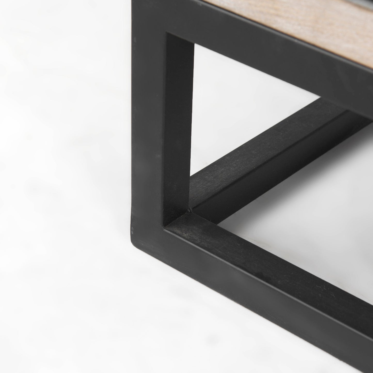 Genevieve Sideboard Brown Wood | Black Metal - sideboards-and-buffets