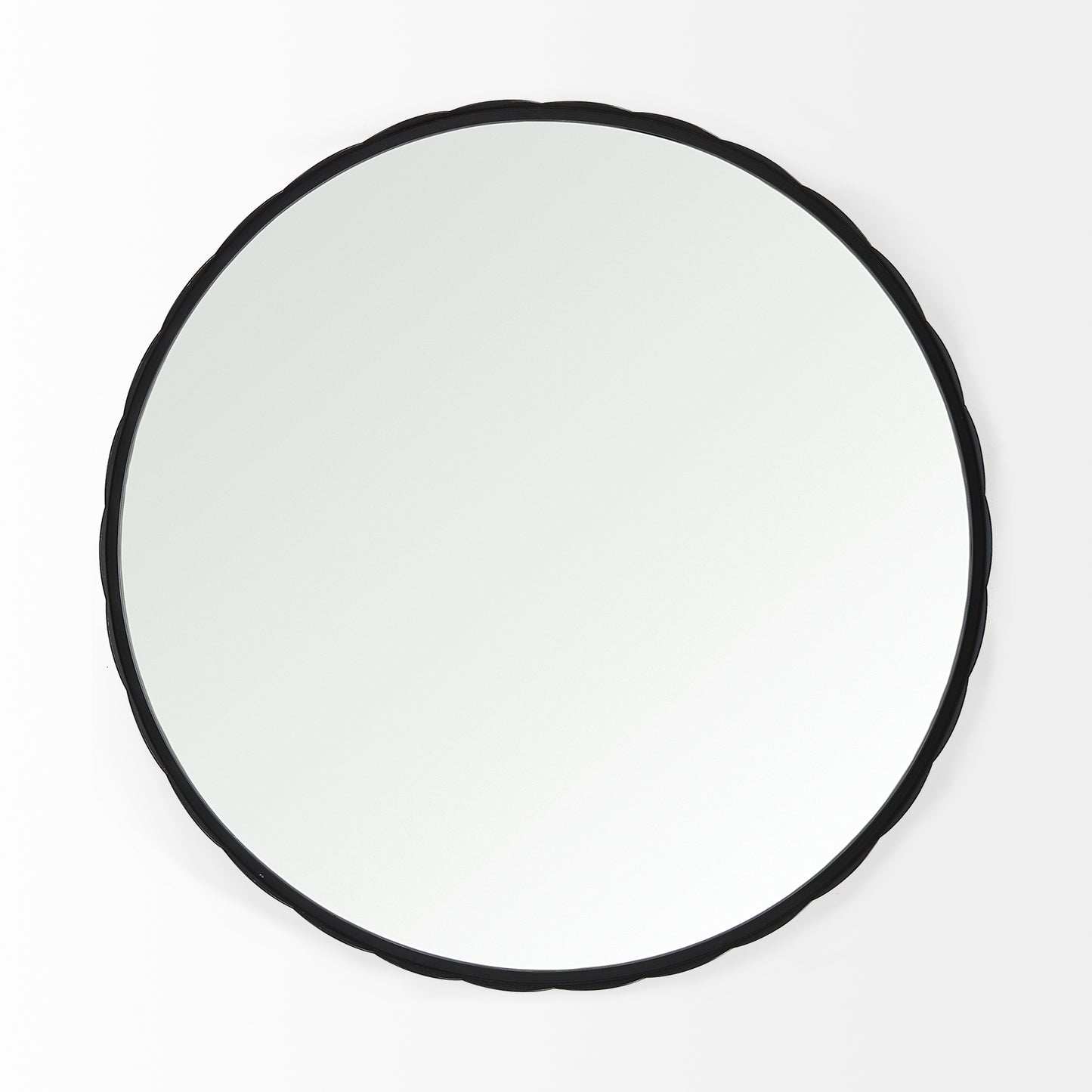 Adelaide Wall Mirror Black Metal | 30’’ - wall-mirrors-grouped