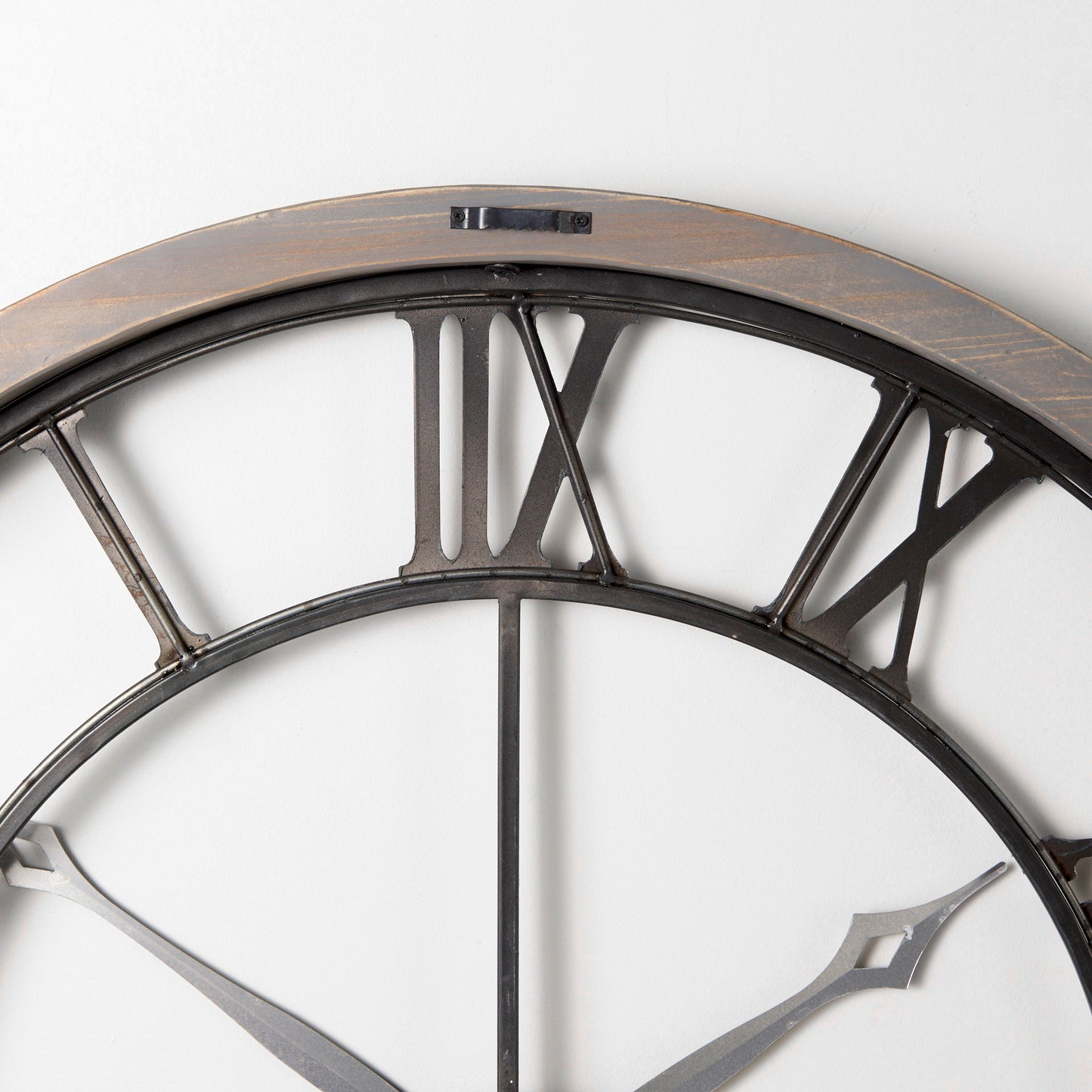 Mething Gray 31.5" Large Farmhouse Wall Clock