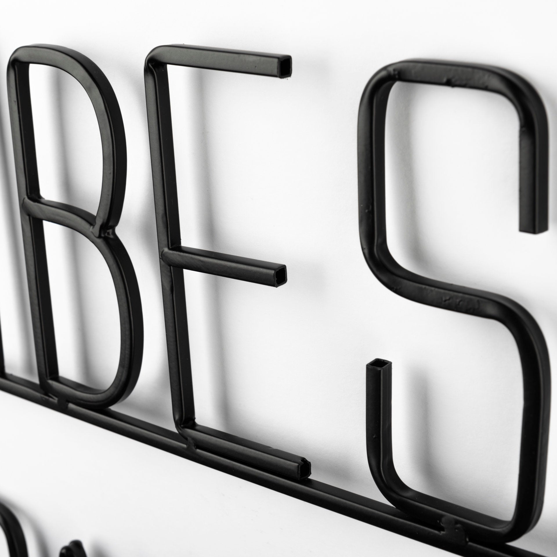 Playful Sign Wall Decor Black Metal | Good Vibes - alternative-wall-decor