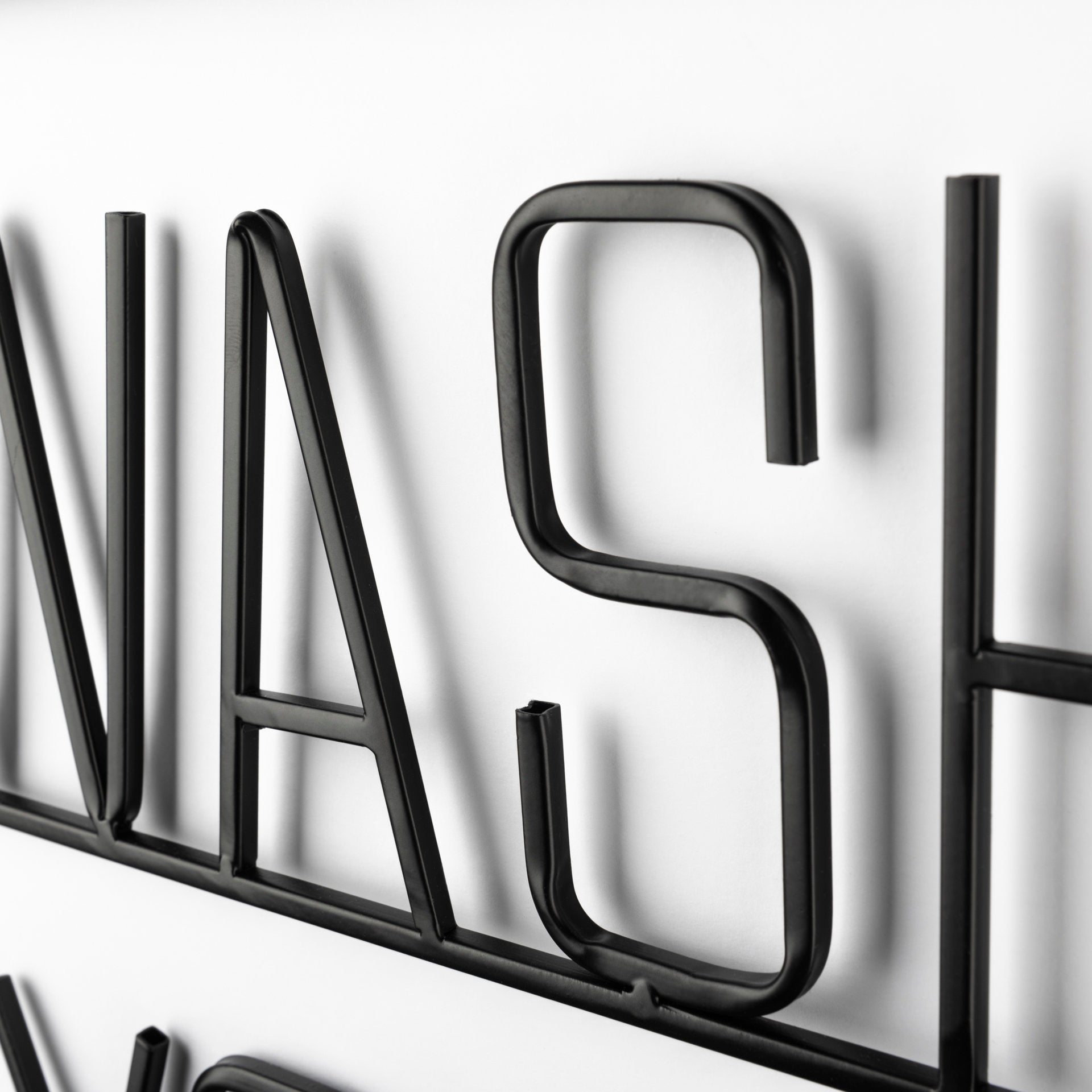 Playful Sign Wall Decor Black Metal | Wash Your Hands - alternative-wall-decor