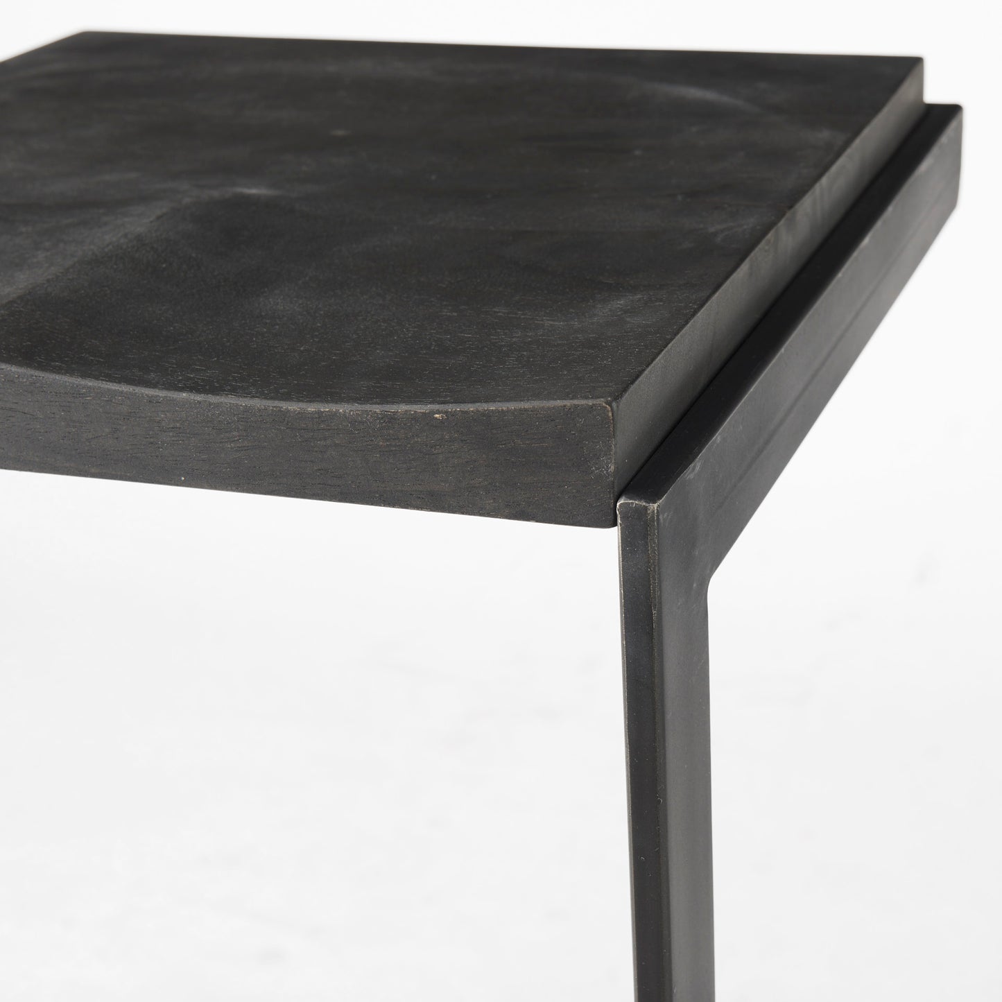 Kiran Wood Seat Bar Counter Stool Black Wood | Black Metal | Counter - bar-stools