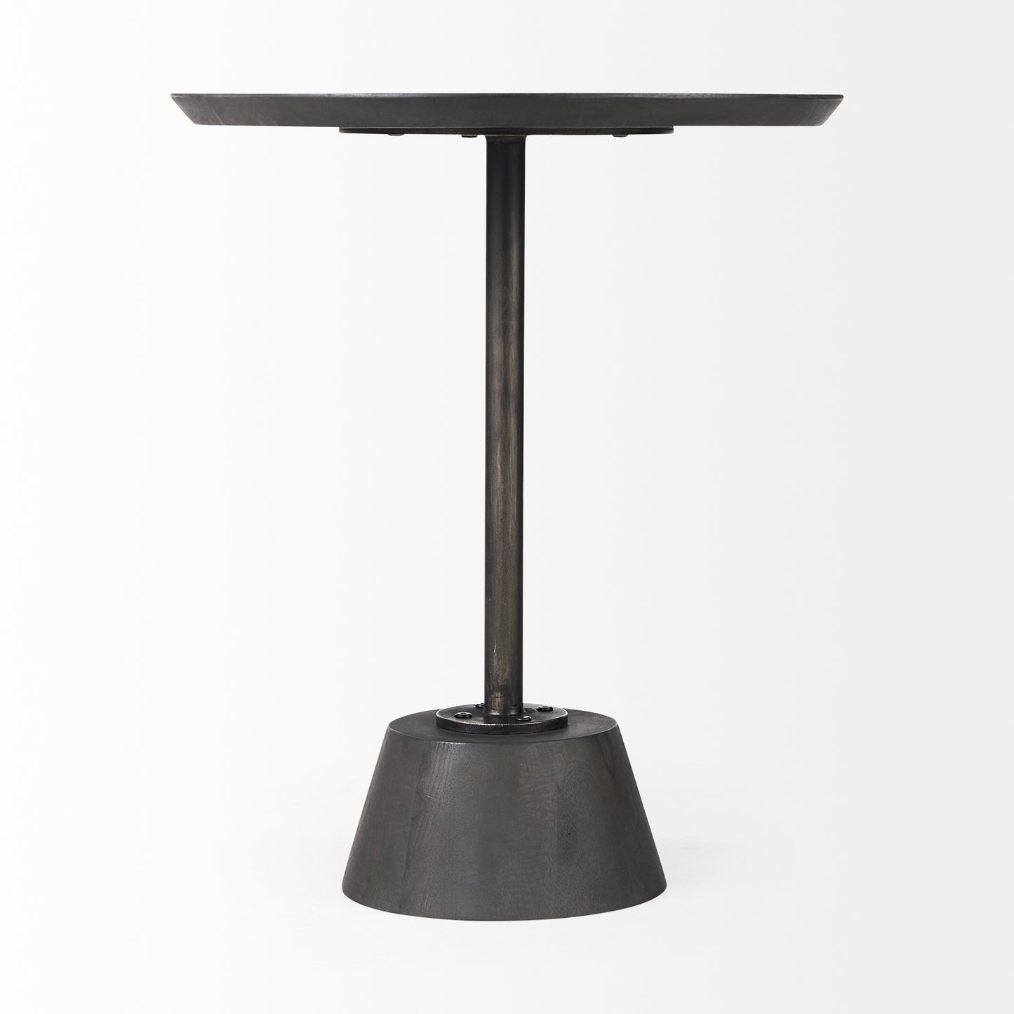 Maxwell End Side Table Dark Brown Wood | Black Metal - end-and-side-tables