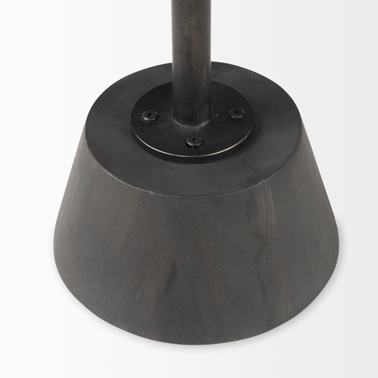 Maxwell End Side Table Dark Brown Wood | Black Metal - end-and-side-tables