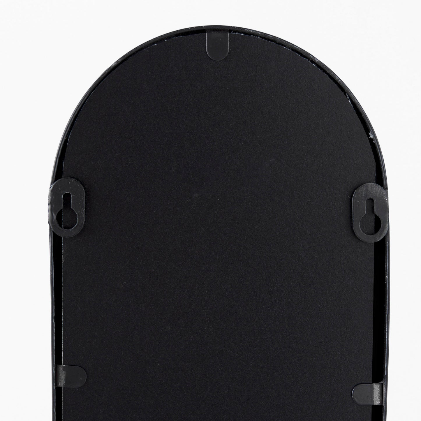 Evianna 7L x 7W x 25H Mirrored W/Black Metal Frame Wall Candle Holder