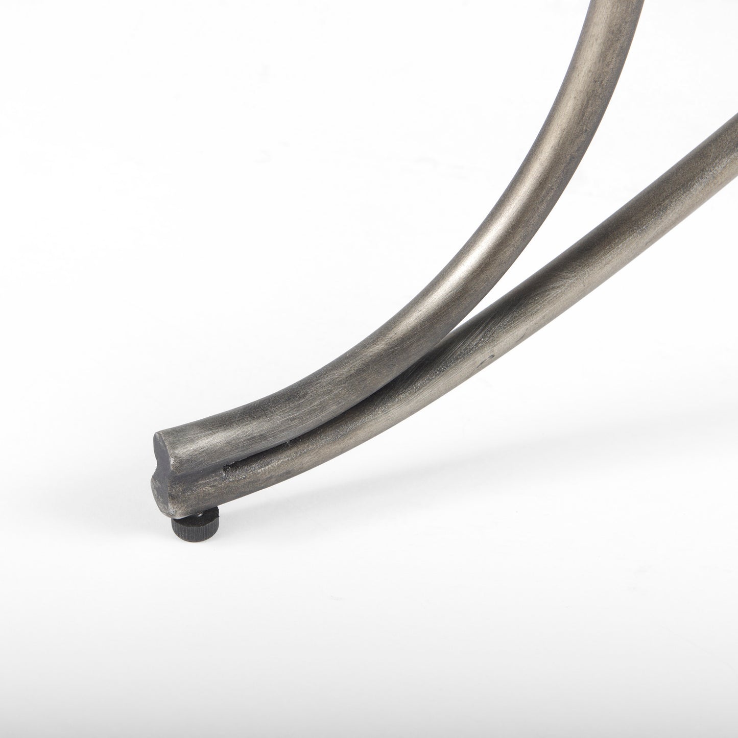 Ayla 55L x 17.6W x 18H Cream Fabric Seat W/ Antique Nickel Frame Bench