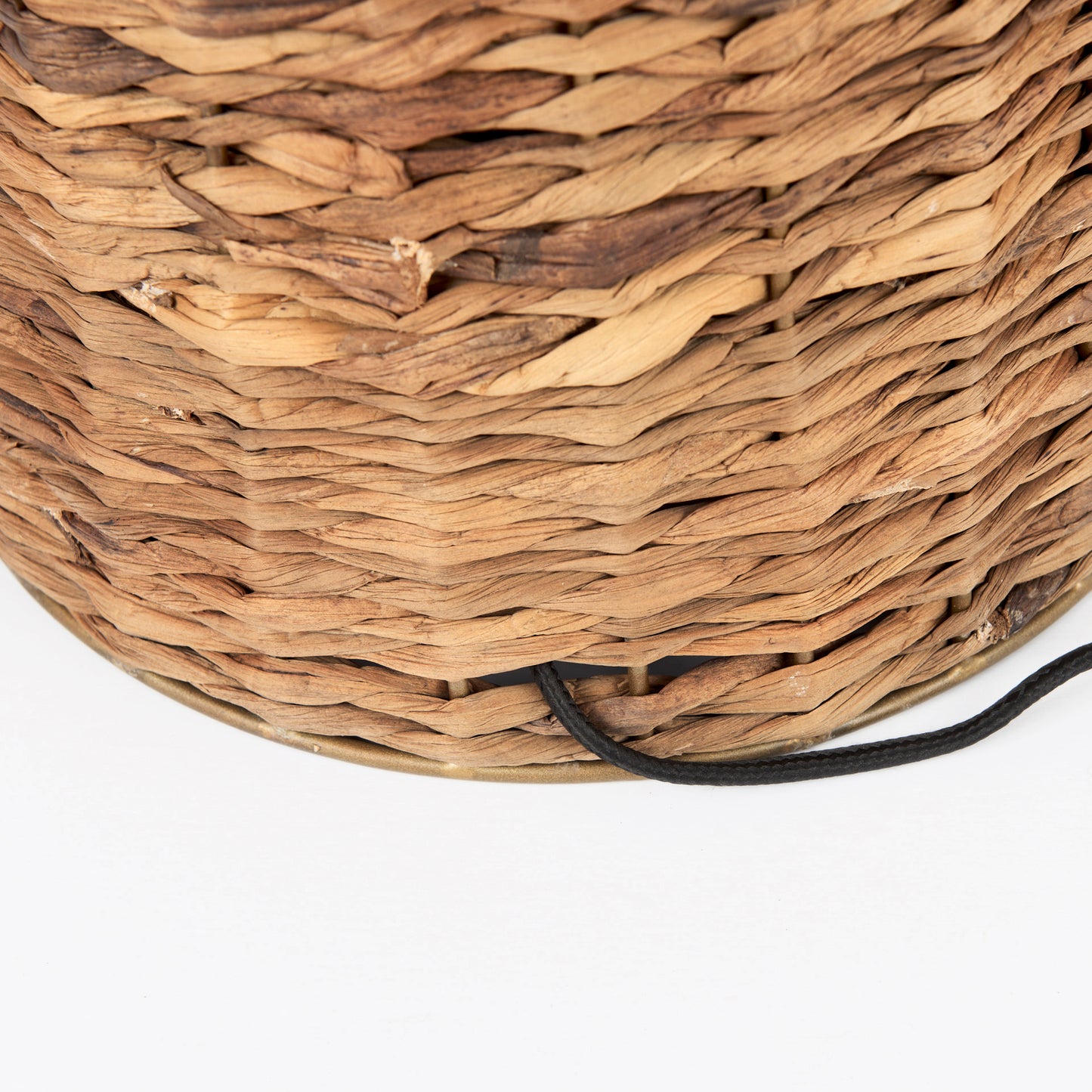 Campanile 12.0 L x 12.0 W x 18.8 H Brown Wicker Table Lamp