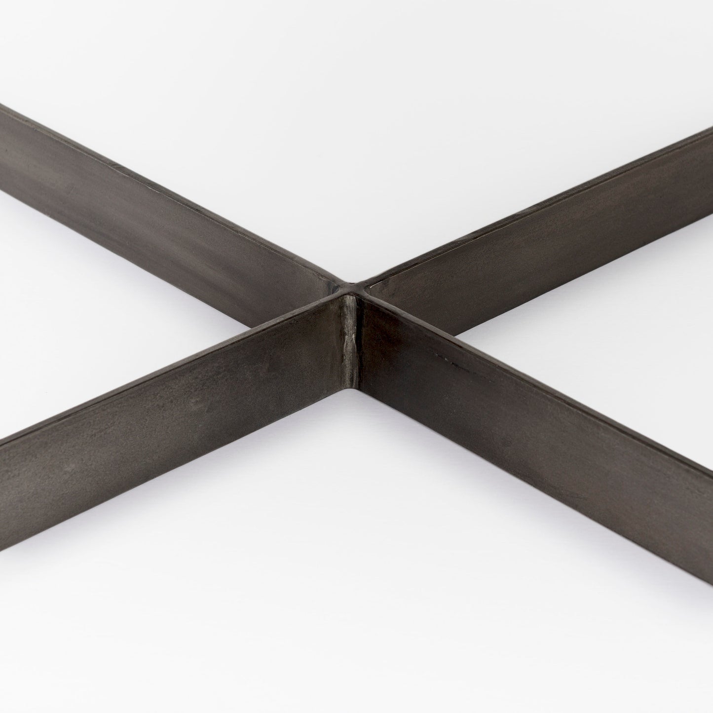 Faye Coffee Table Dark Brown Wood | Nickel Metal - coffee-tables