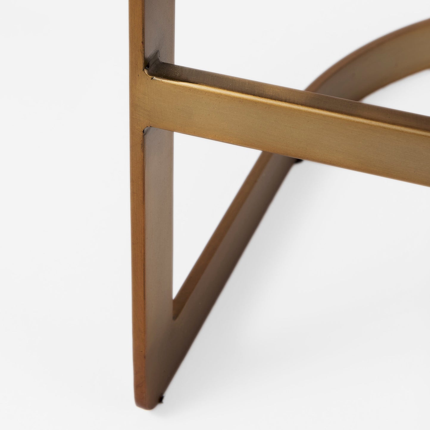 Hollyfield Upholsterd Seat Bar Counter Stool Cream Fabric | Gold Metal | Counter - bar-stools