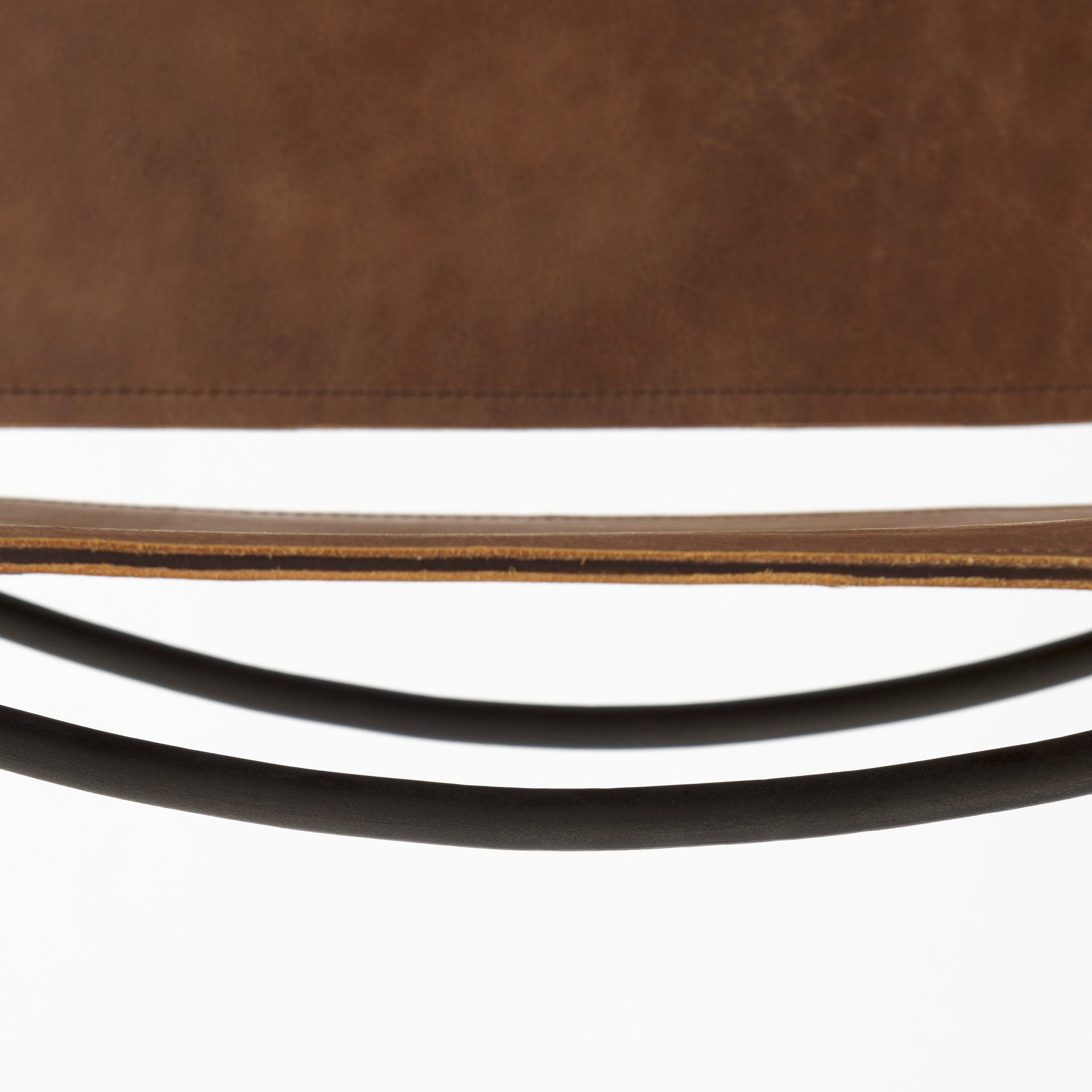 Berbick Leather Seat Bar Counter Stool Brown Leather | Gray Metal | Counter - bar-stools