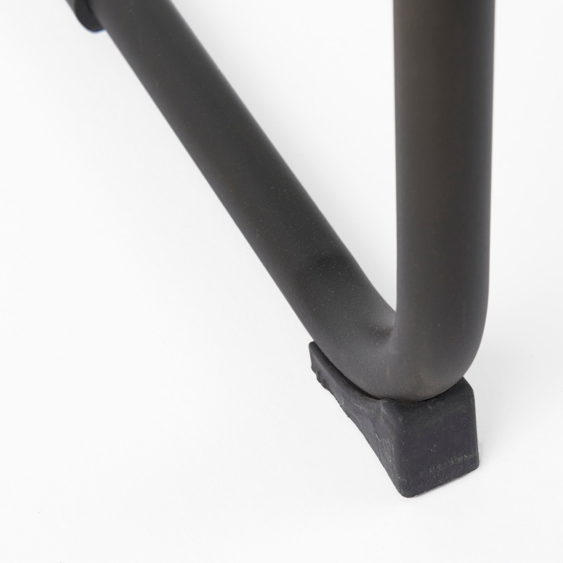 Berbick Leather Seat Bar Counter Stool Brown Leather | Gray Metal | Counter - bar-stools