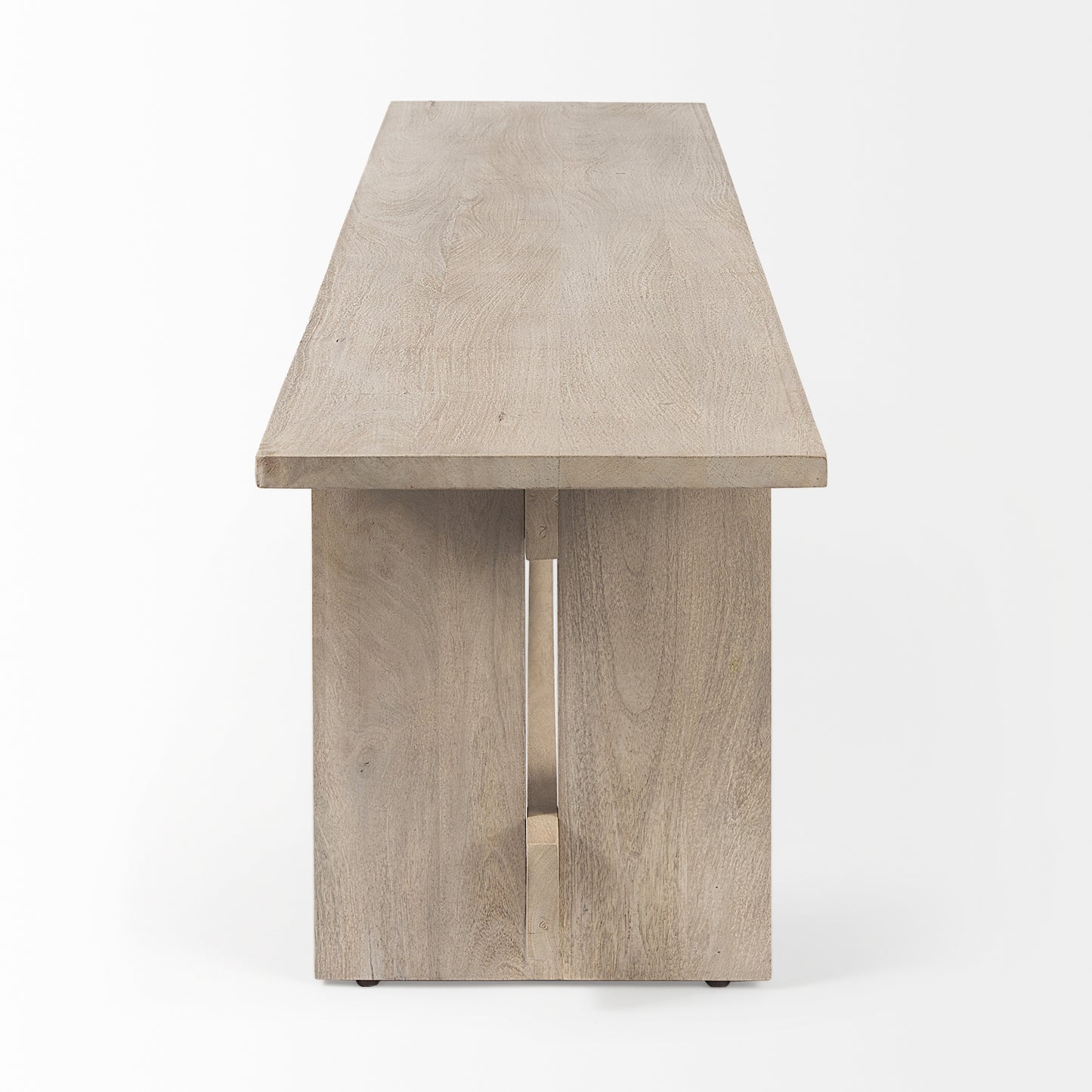 Aida Bench Light Gray Wood - benches