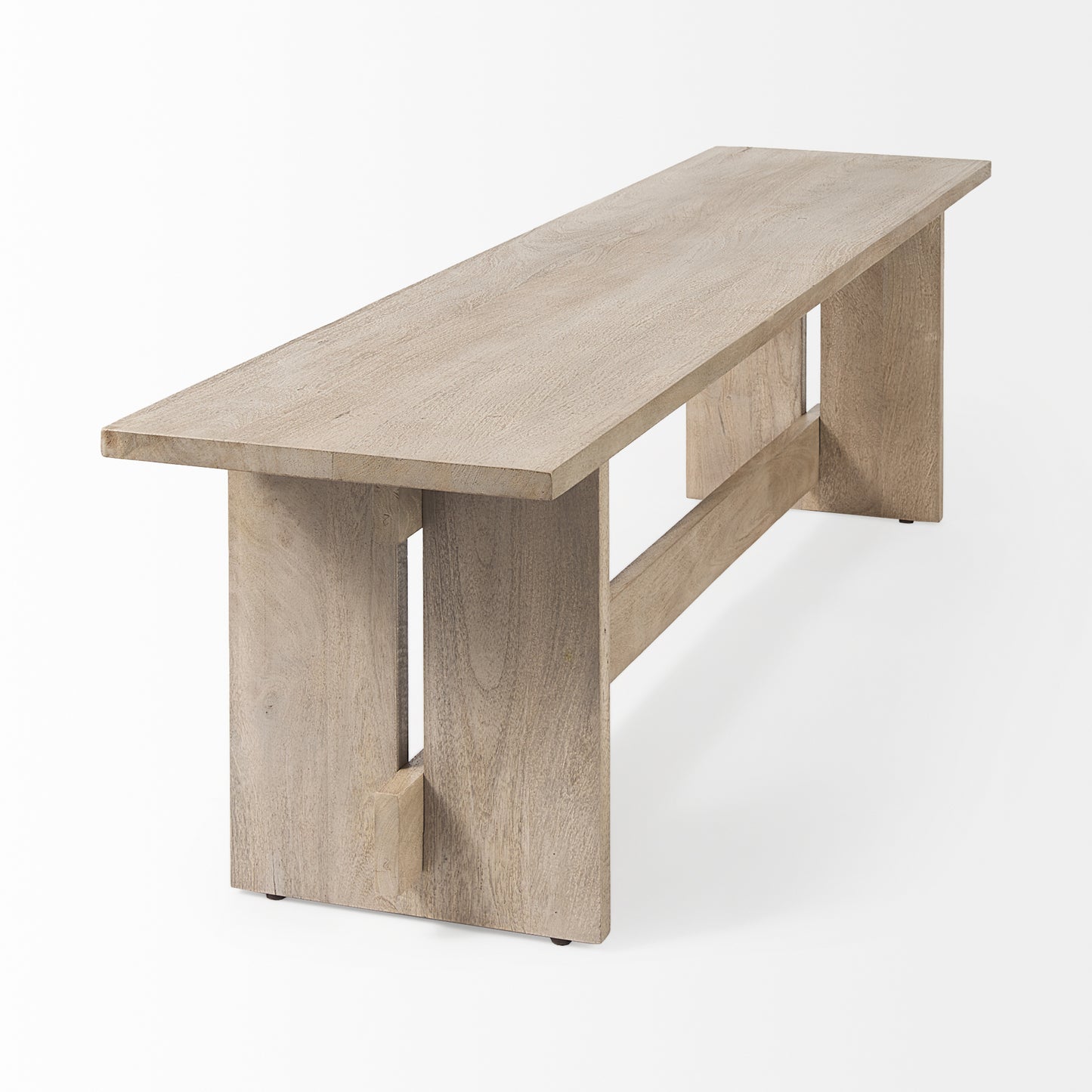 Aida Bench Light Gray Wood - benches