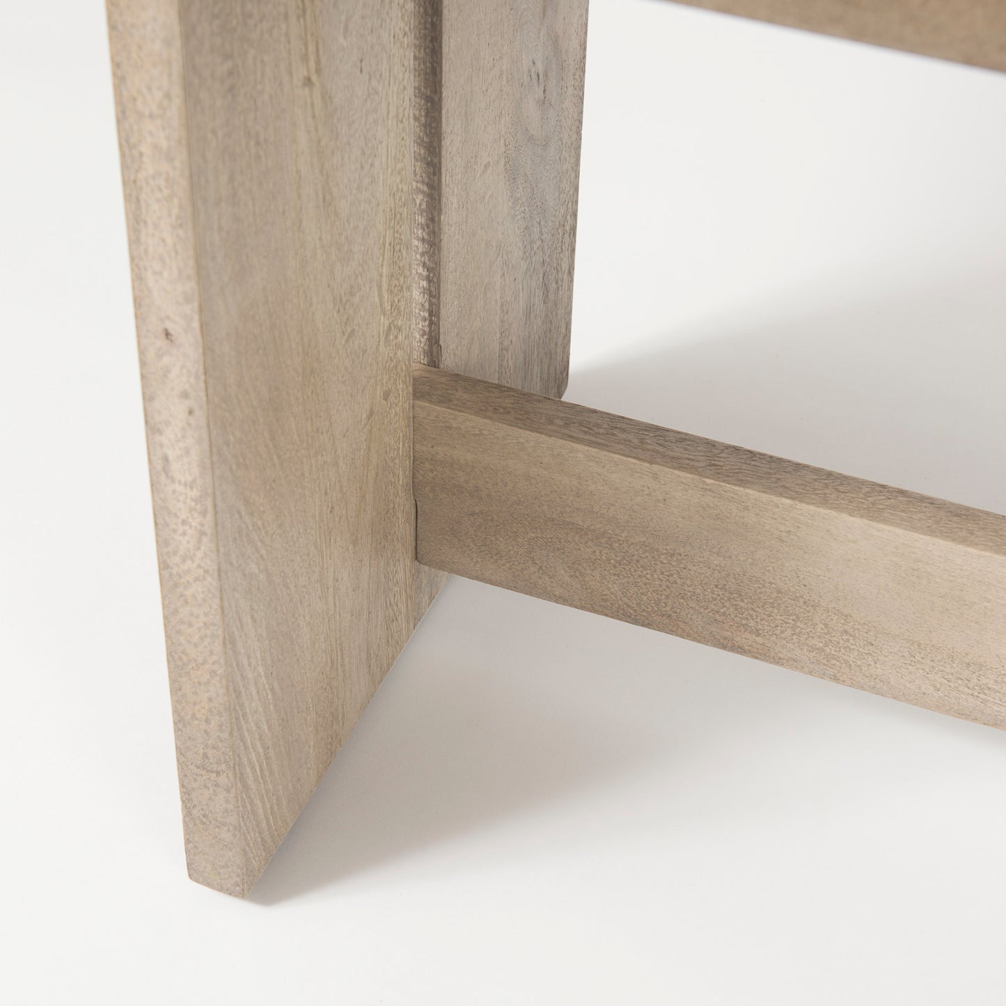 Aida Bench Light Gray Wood - benches