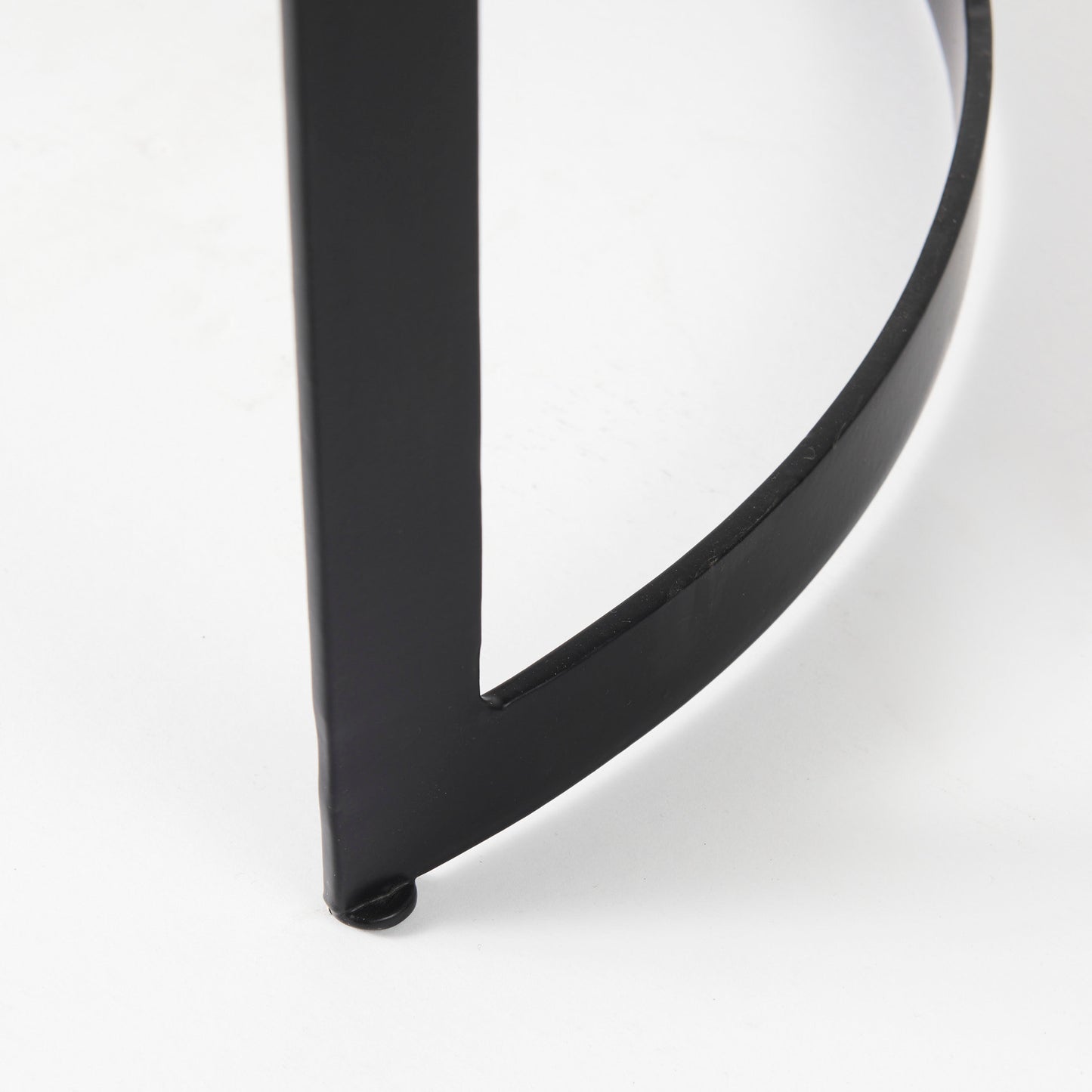 Aisley Accent Table Brown Wood | Black Metal - accent-tables
