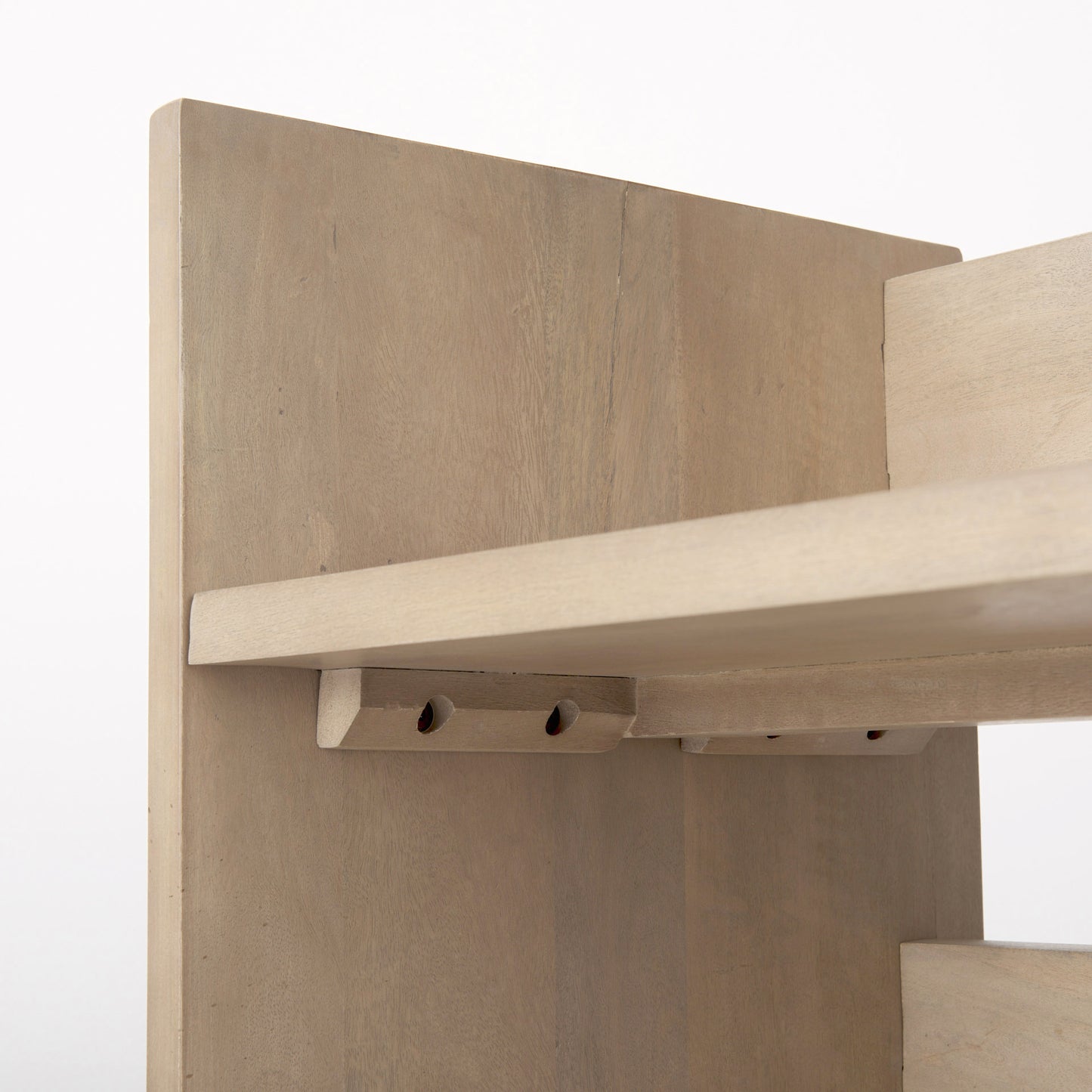 Aida Light Brown Wood Console Table