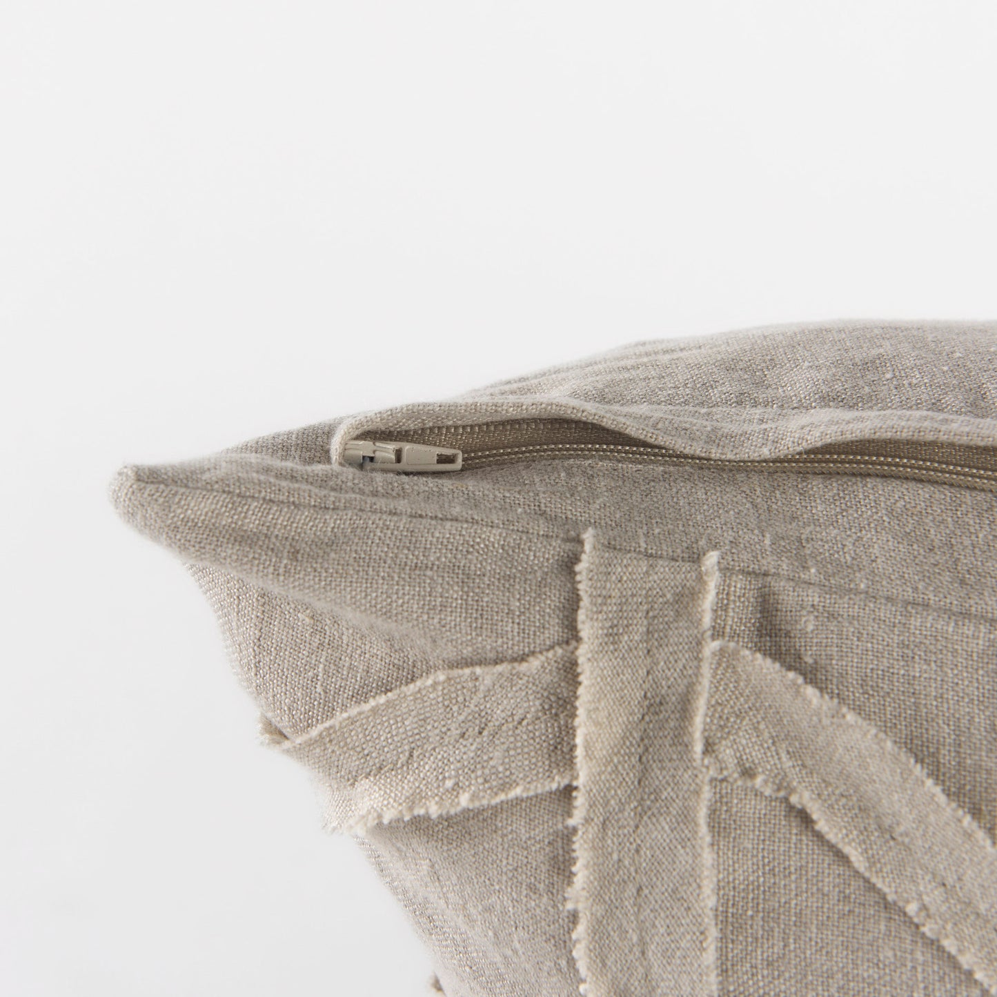 Ivivva 20x20 Beige Fabric Textured Pillow Cover