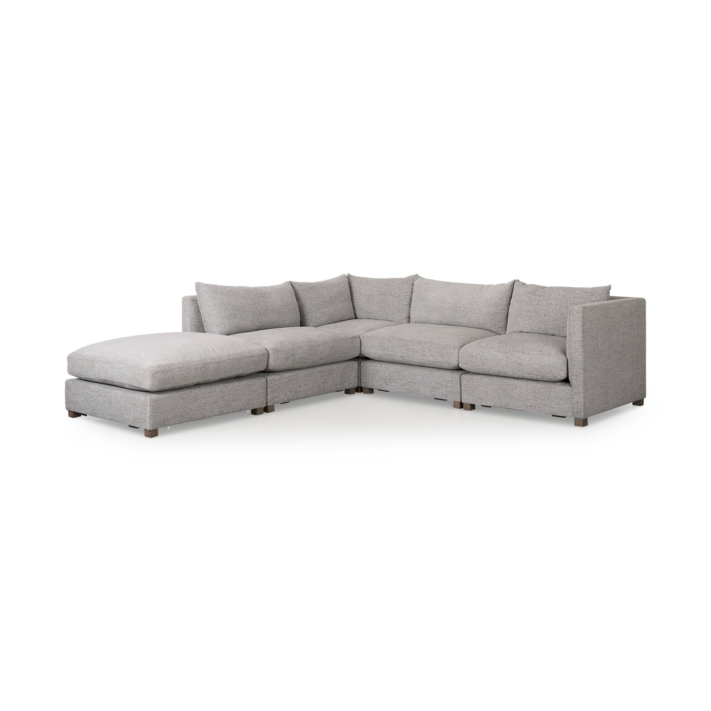Valence 38.2L x 38.6W x 28.3H Medium Gray Armless Sectional Piece