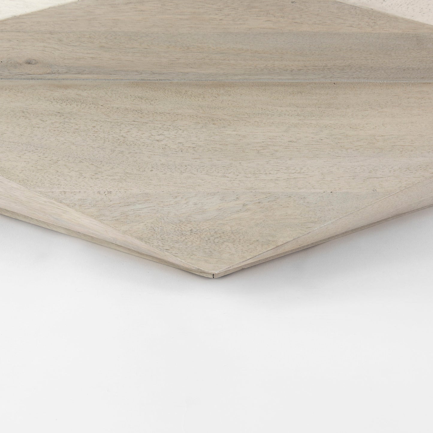 Arreto 48" Natural Solid Wood Hexagonal Storage Coffee Table