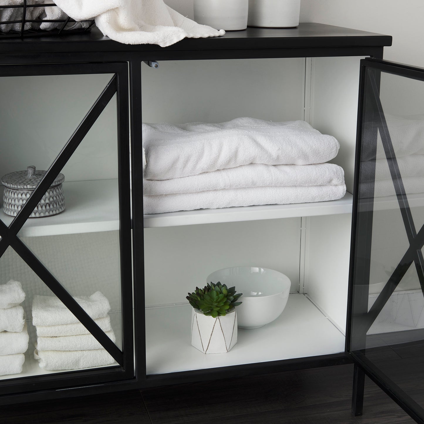 Aurelia Accent Cabinet Black Metal - acc-chest-cabinets