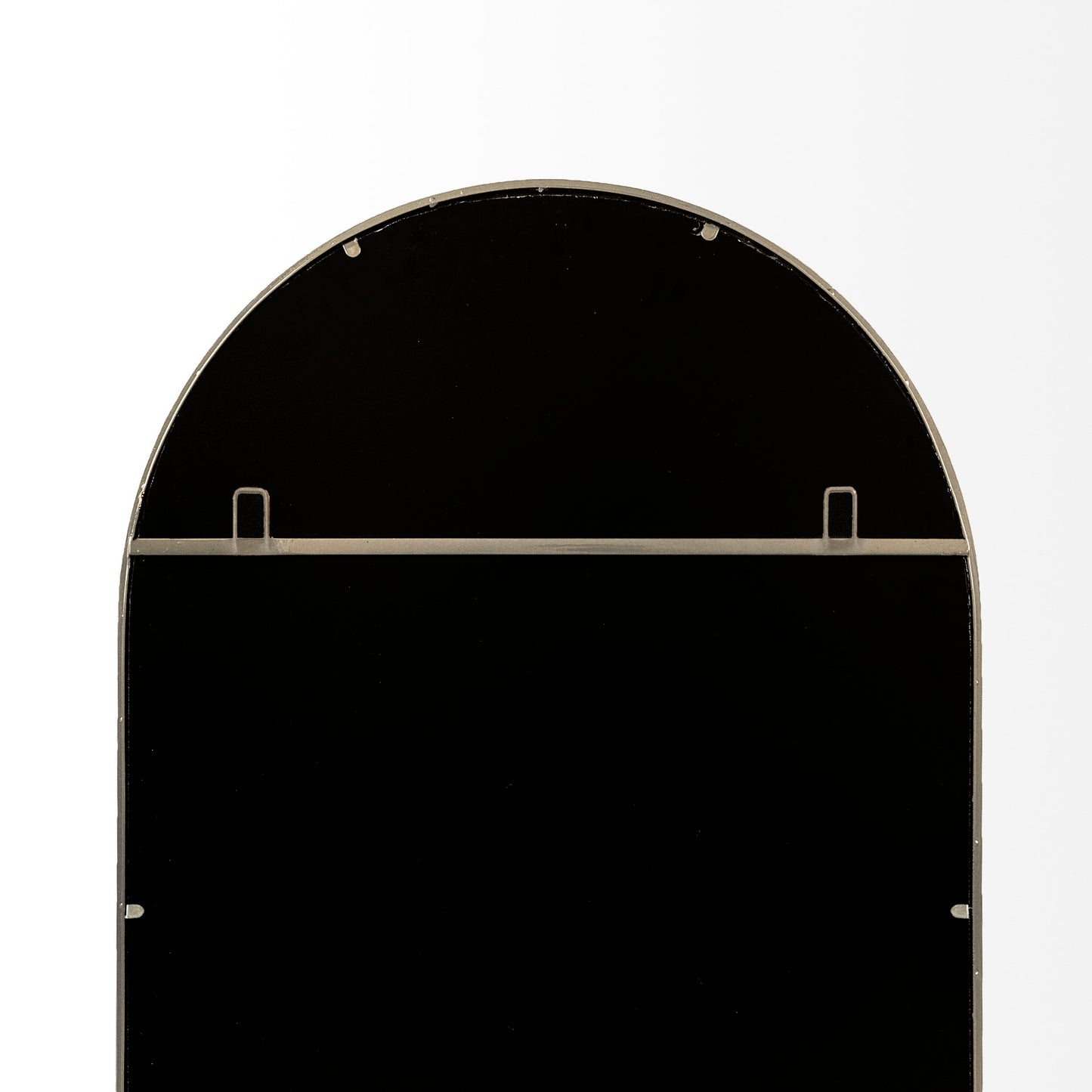 Giovanna 23.6L x 1.2W x 48.8H Gold Metal Frame Rounded Arch Vanity Mirror