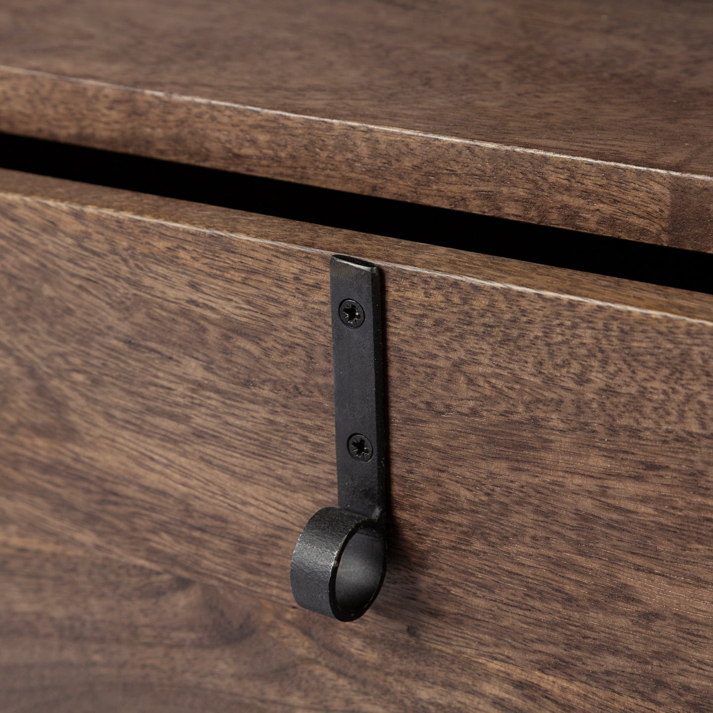 Glenn End Side Table Brown Wood | Black Metal - end-and-side-tables