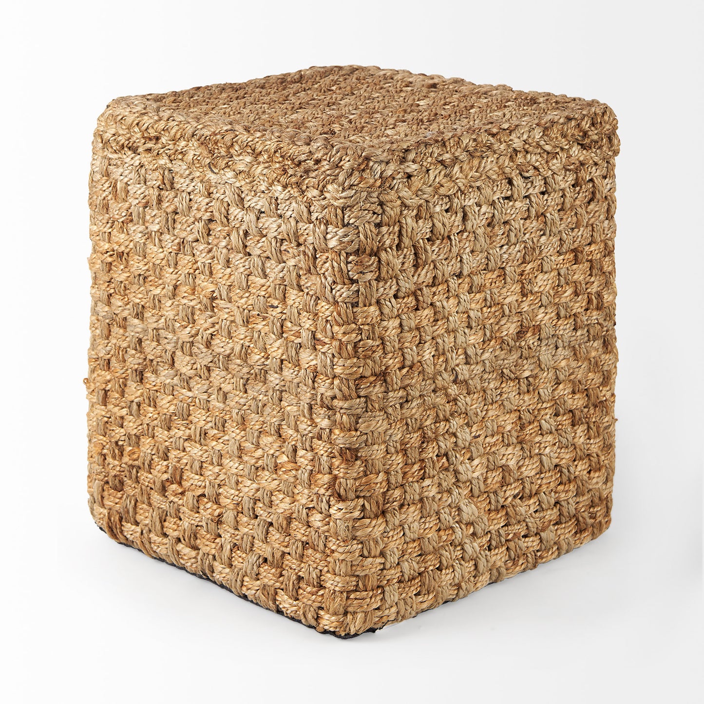 Aylin Pouf Brown Wool | Square - poufs