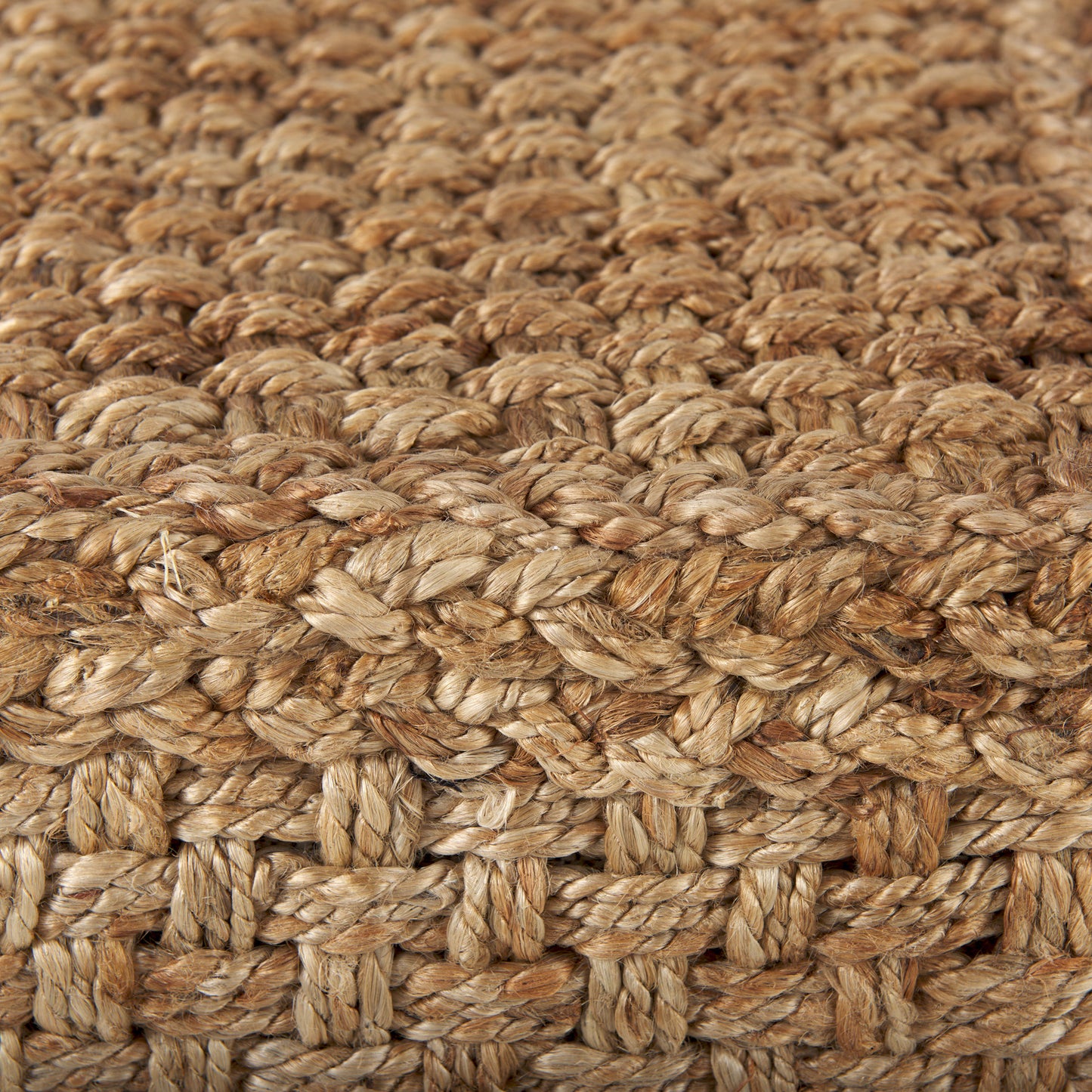 Aylin Pouf Brown Wool | Square - poufs