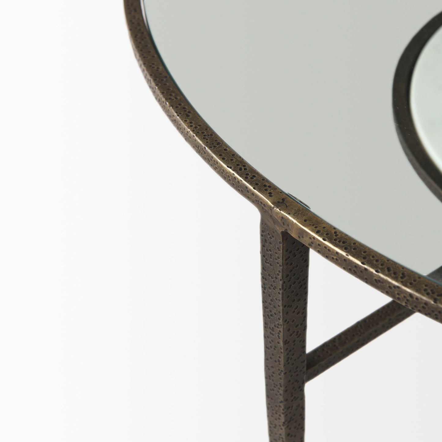 Felicity Coffee Table Glass & Marble | Gold Iron - coffee-tables