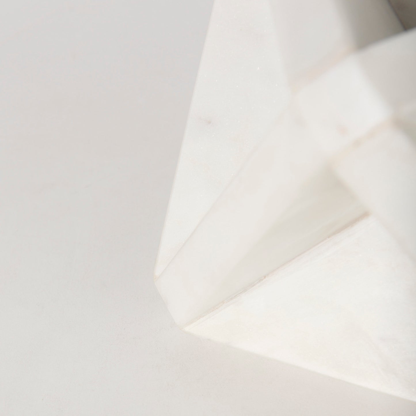 Sophia 5.5 L x 5.5 W x 8.5 H White Marble Decor Stand