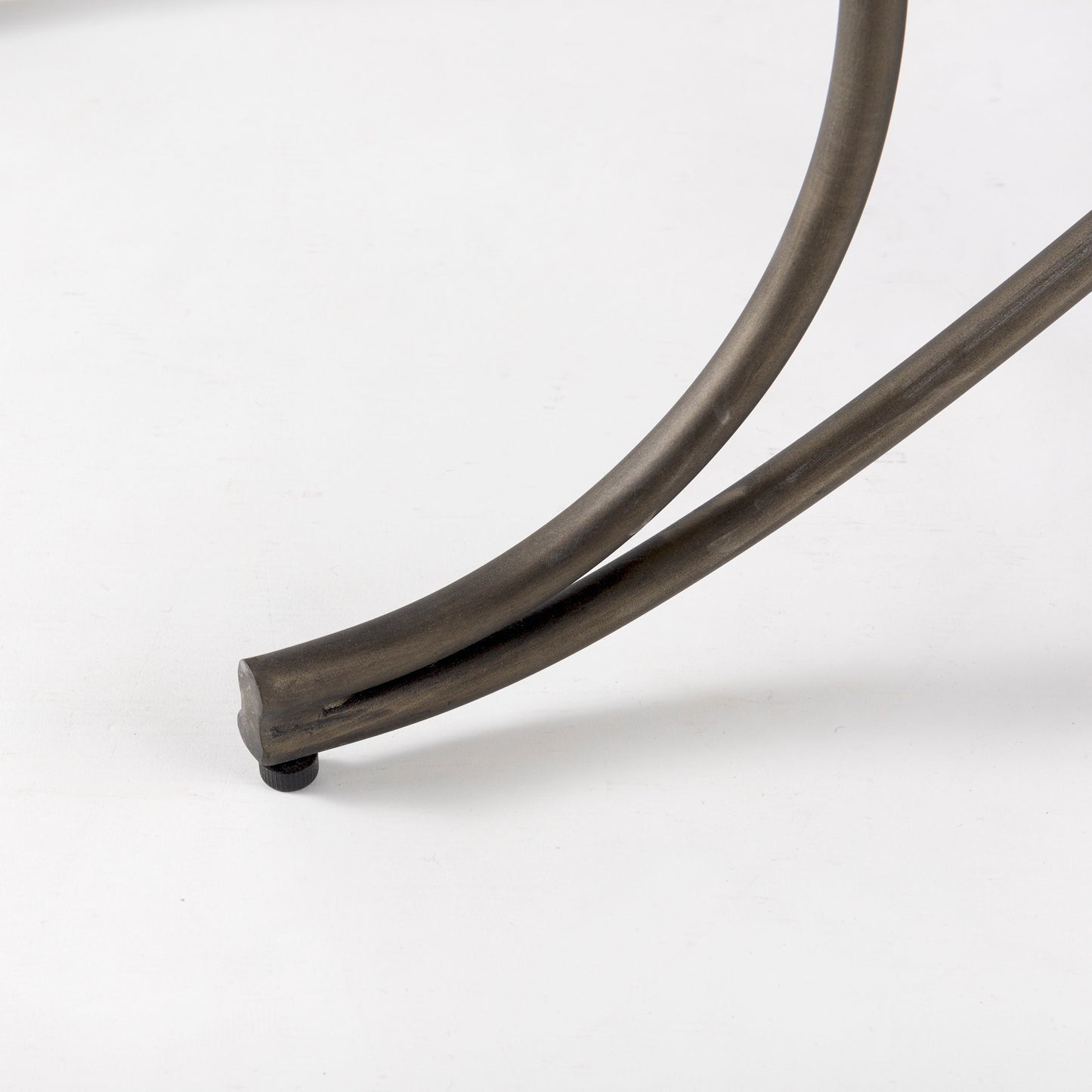 Ayla 55L x 17.6W x 18H Dark Gray Fabric Seat W/ Dark Nickel Metal Frame Bench