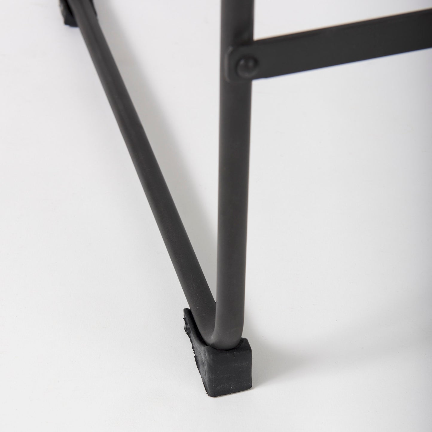 Direttore 19.3L x 19.3W x 40.2H Brown/Gray Suede W/ Metal Frame Counter Stool