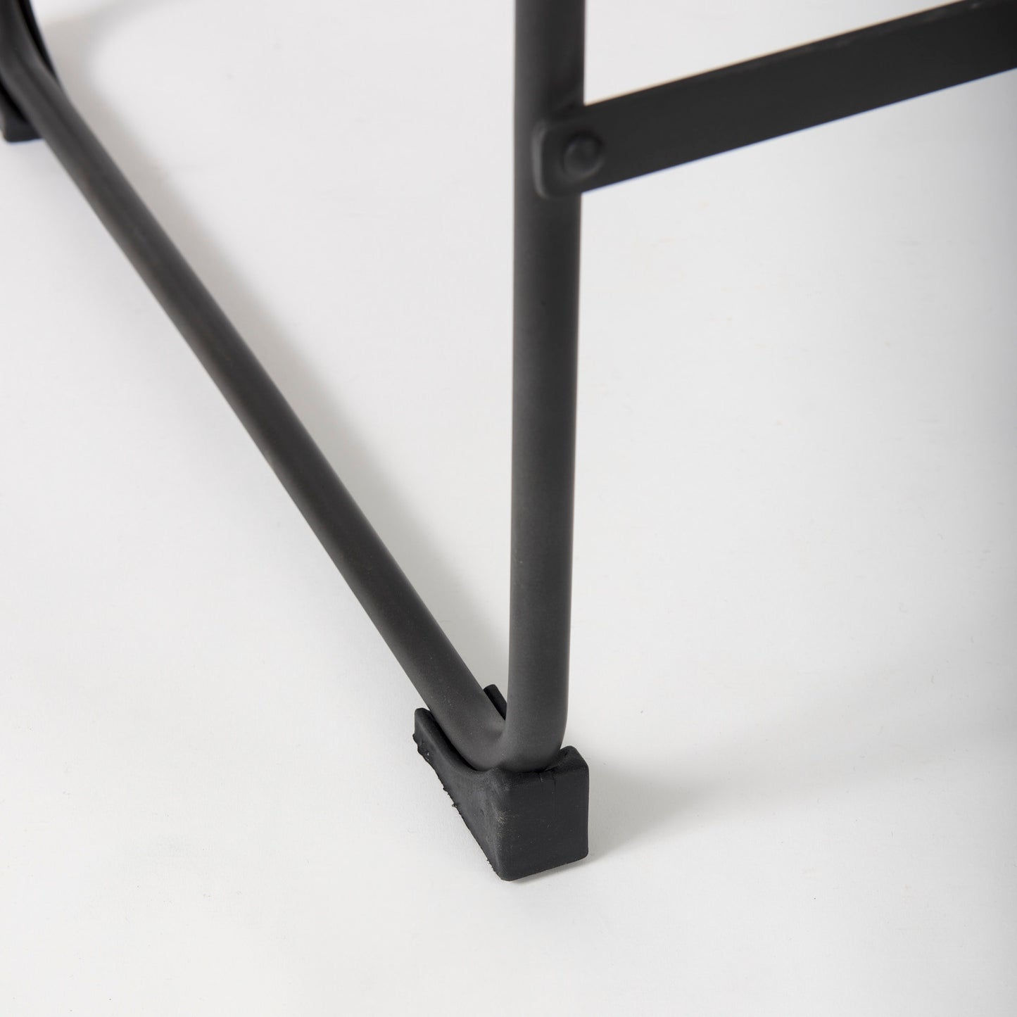 Direttore 19.3L x 19.3W x 40.2H Black Leather W/Black Frame Bar Stool