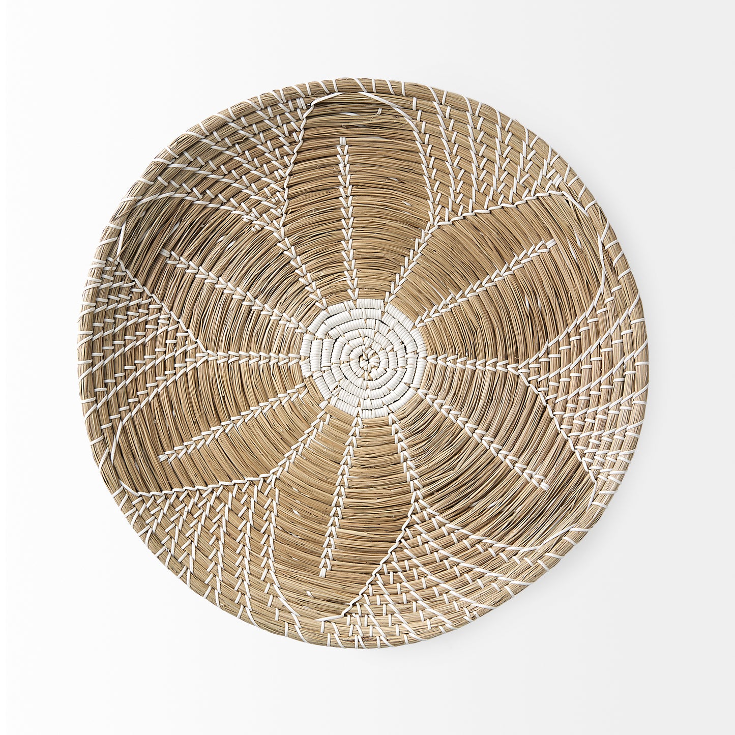 Mekhi Wall Decor Brown Seagrass | White String - alternative-wall-decor