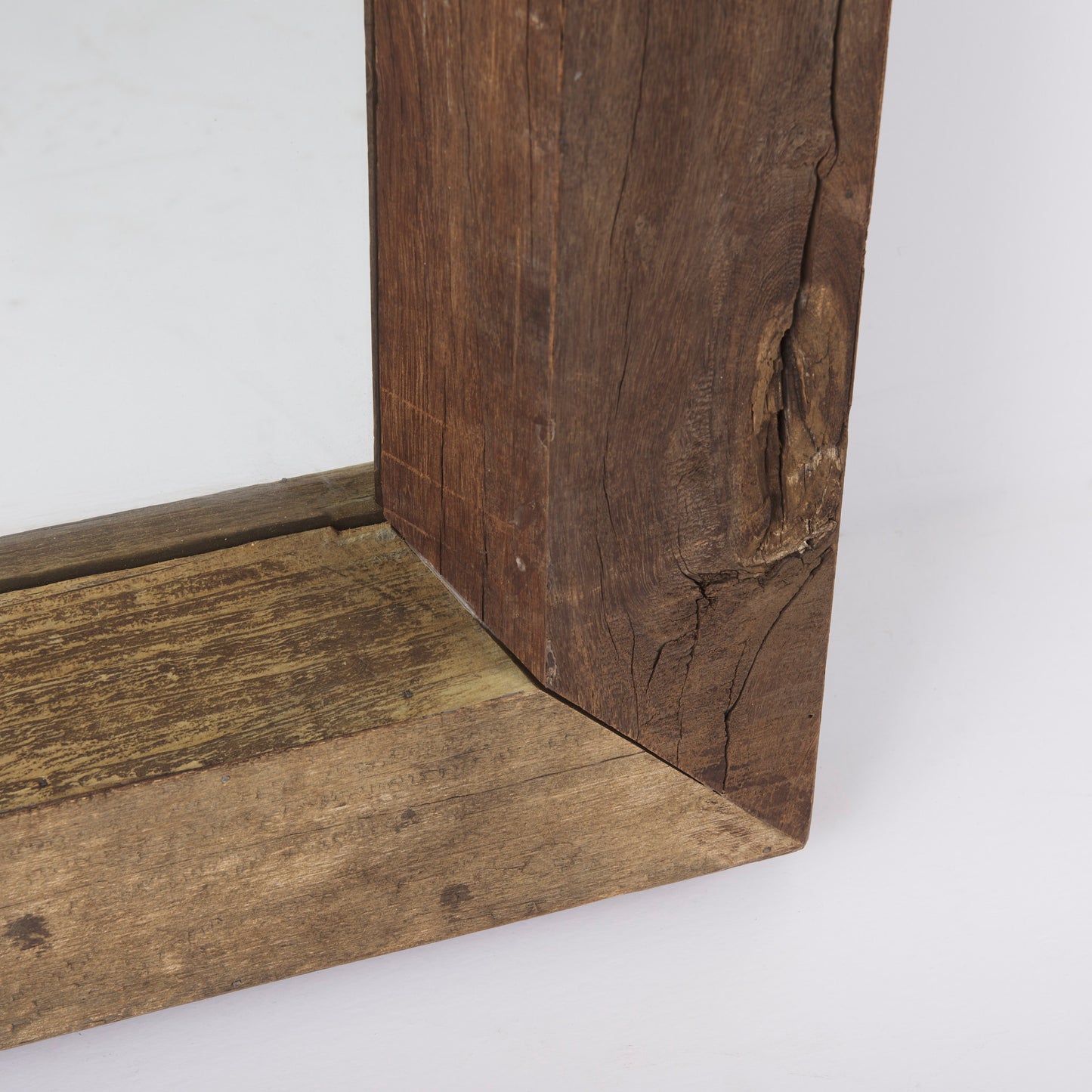 Gerome 31.0L x 5.0W x 86.0H Brown Wooden Floor Mirror