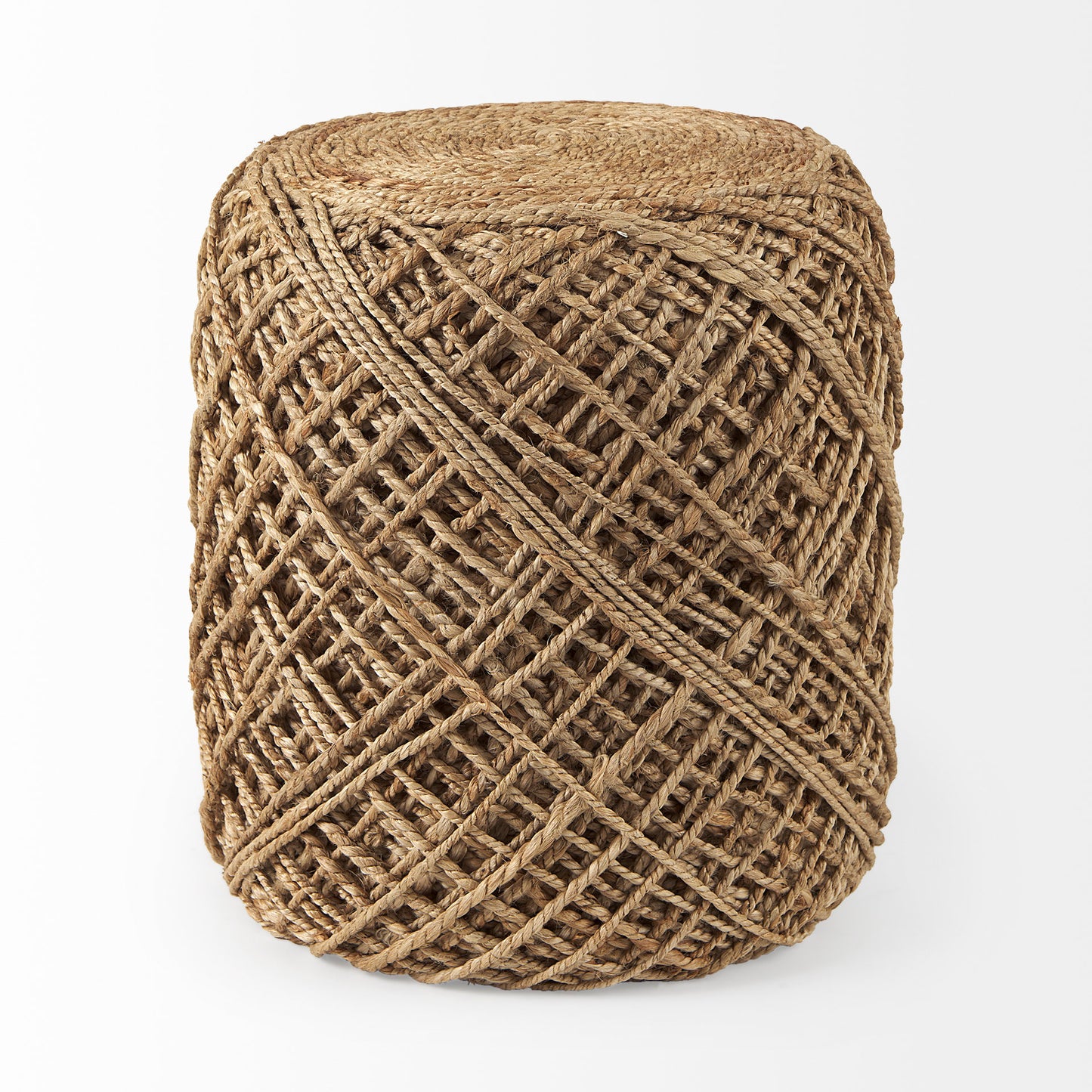Allium Pouf Brown Wool | Round - poufs