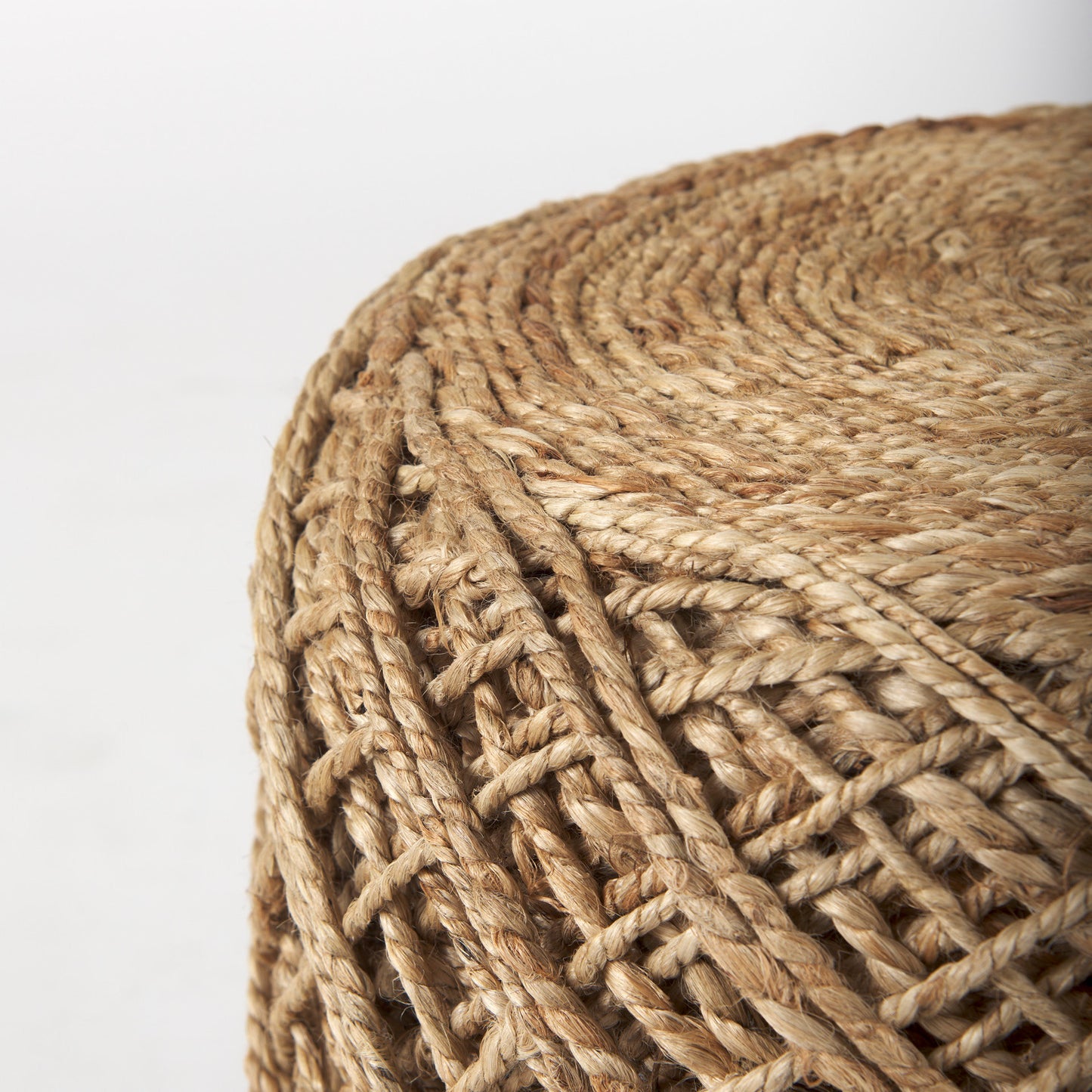 Allium Pouf Brown Wool | Round - poufs