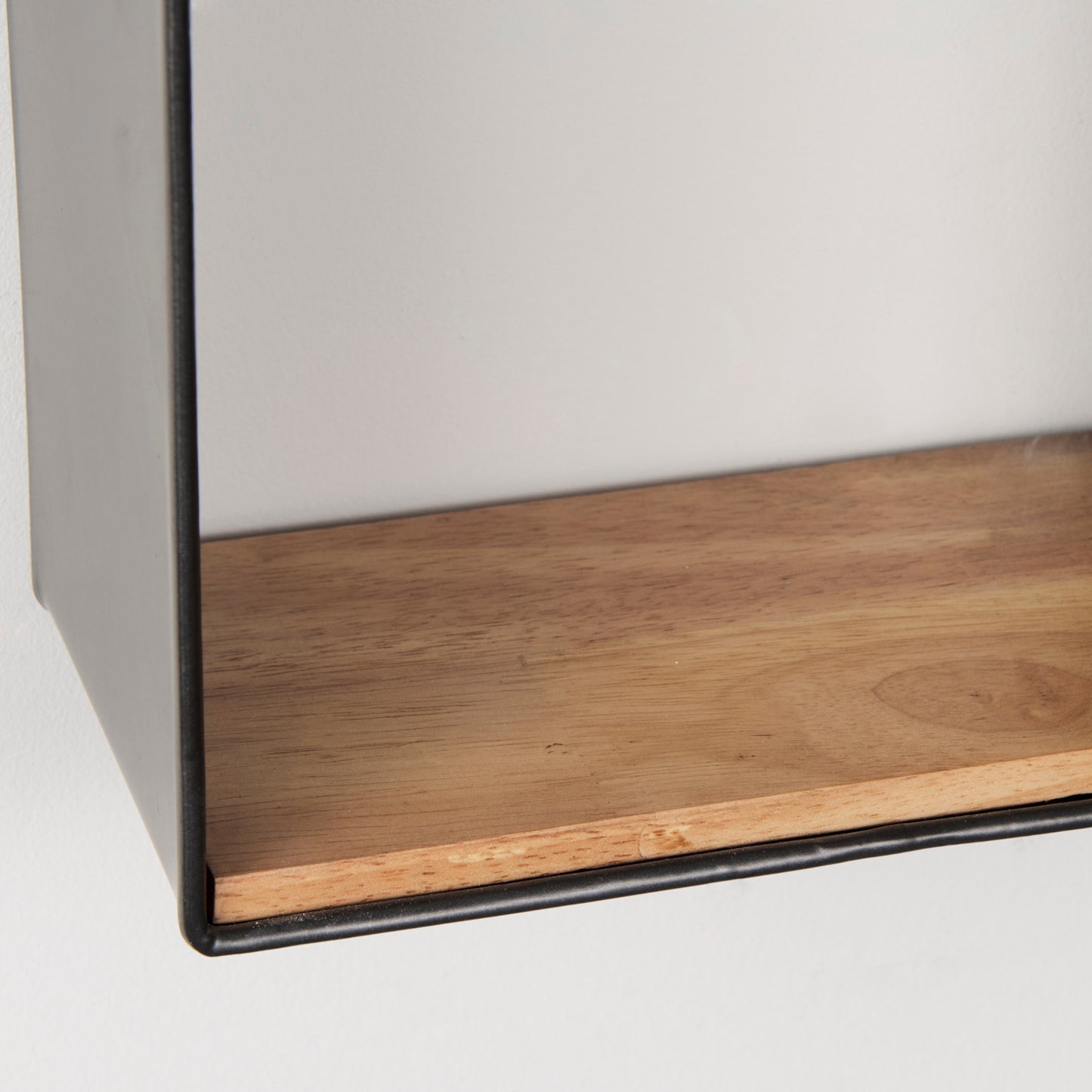 Finley Wall Furniture Black Metal | Brown Wood - wall-furniture