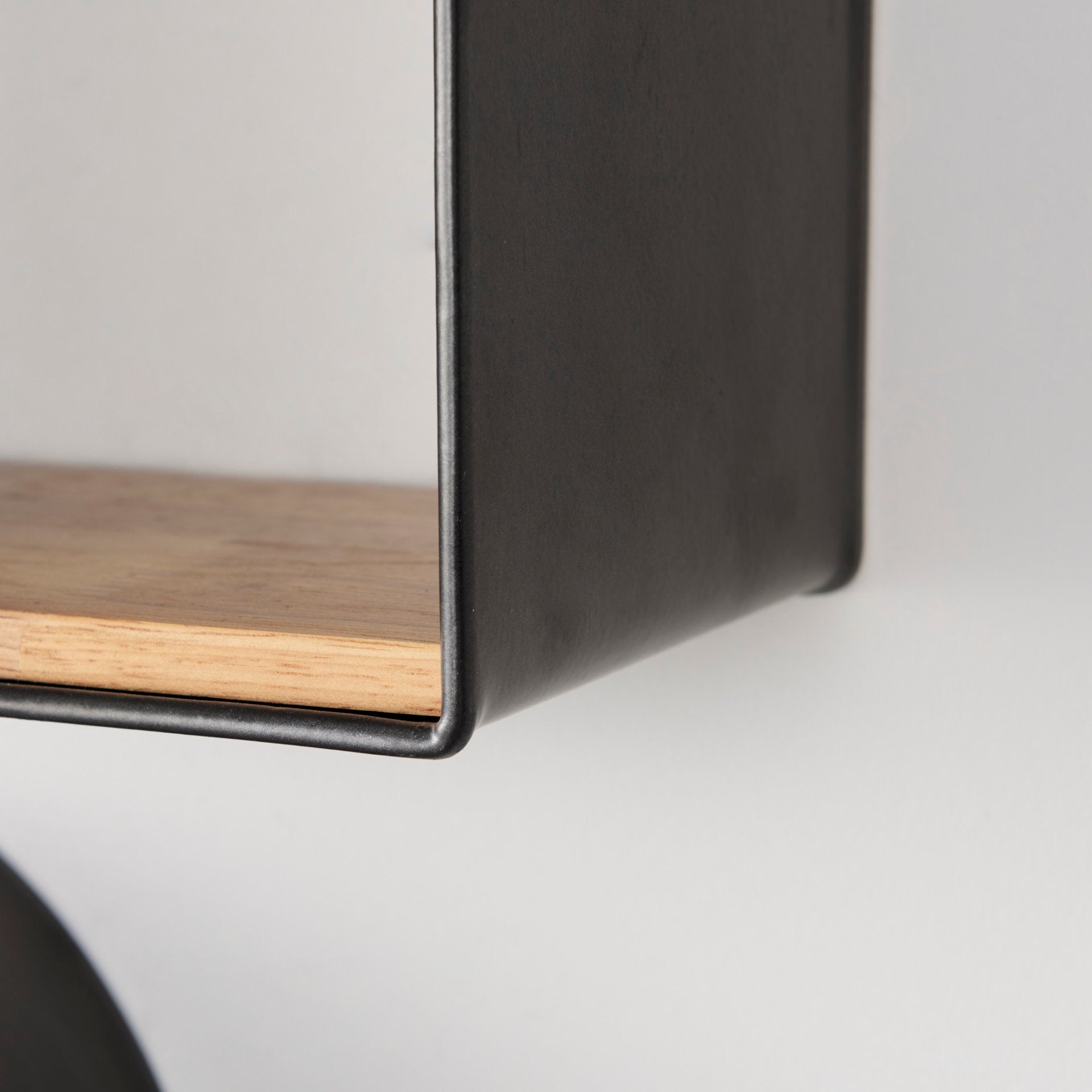 Finley Wall Furniture Black Metal | Brown Wood - wall-furniture