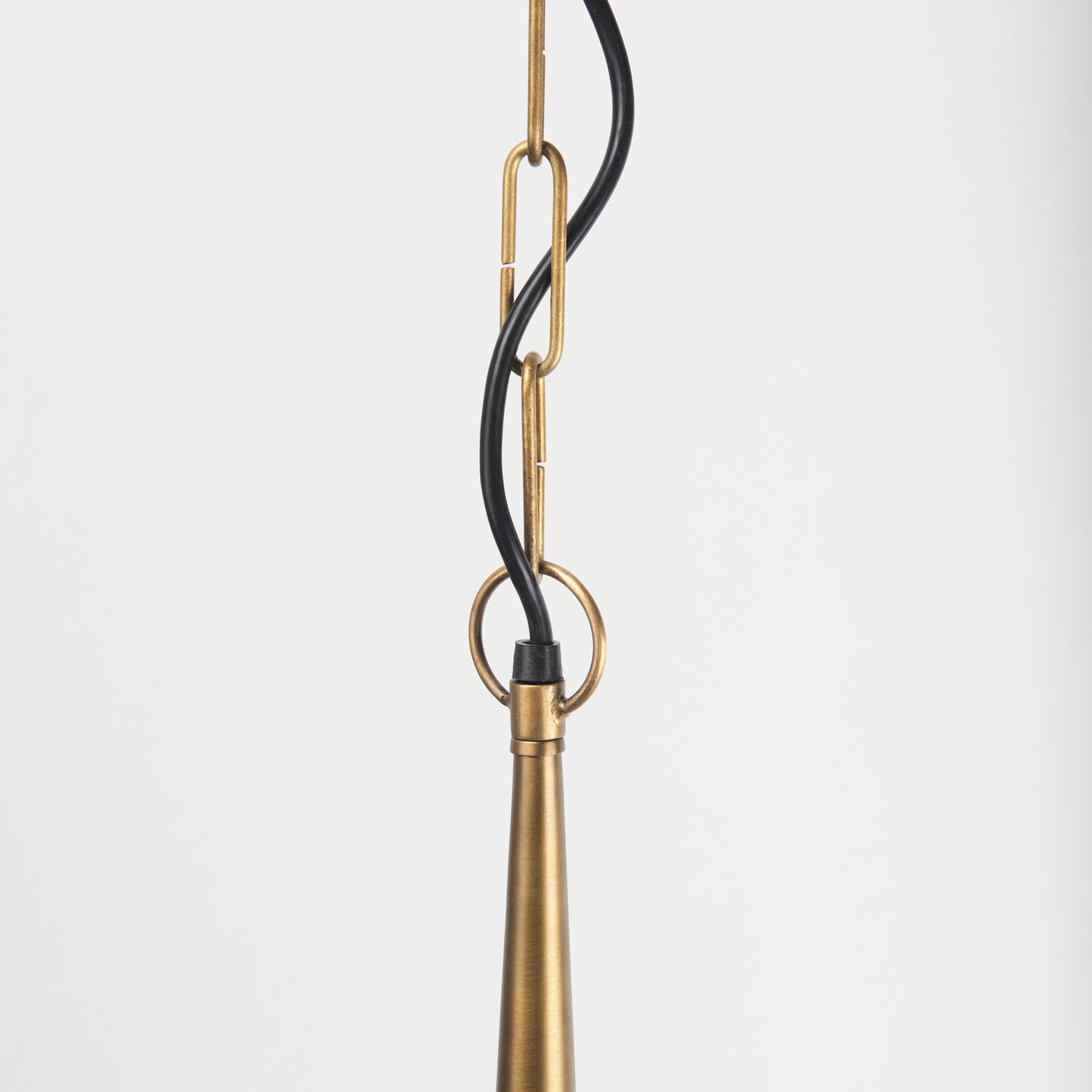Willson Pendant Light Black Iron | Antique Brass - pendant-light