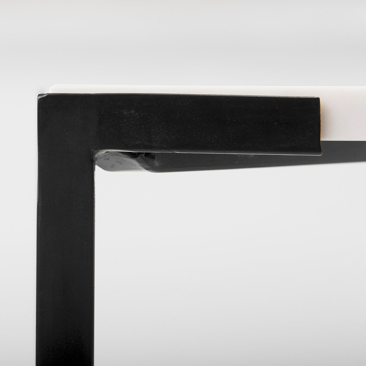 Lucas Coffee Table White Marble | Black Metal - coffee-tables